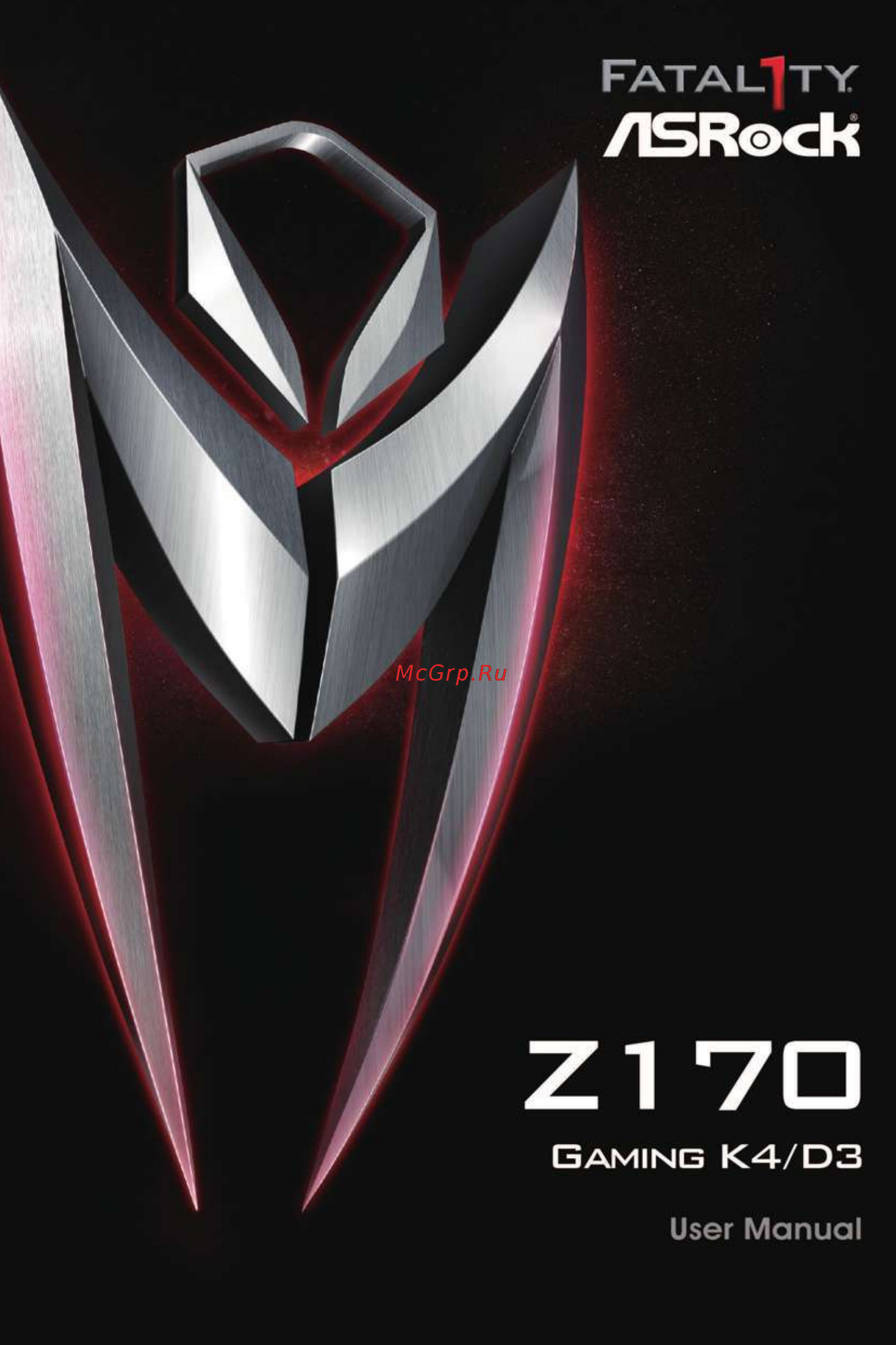 ASRock fatal1ty z170 gaming k4/d3 Инструкция по эксплуатации онлайн