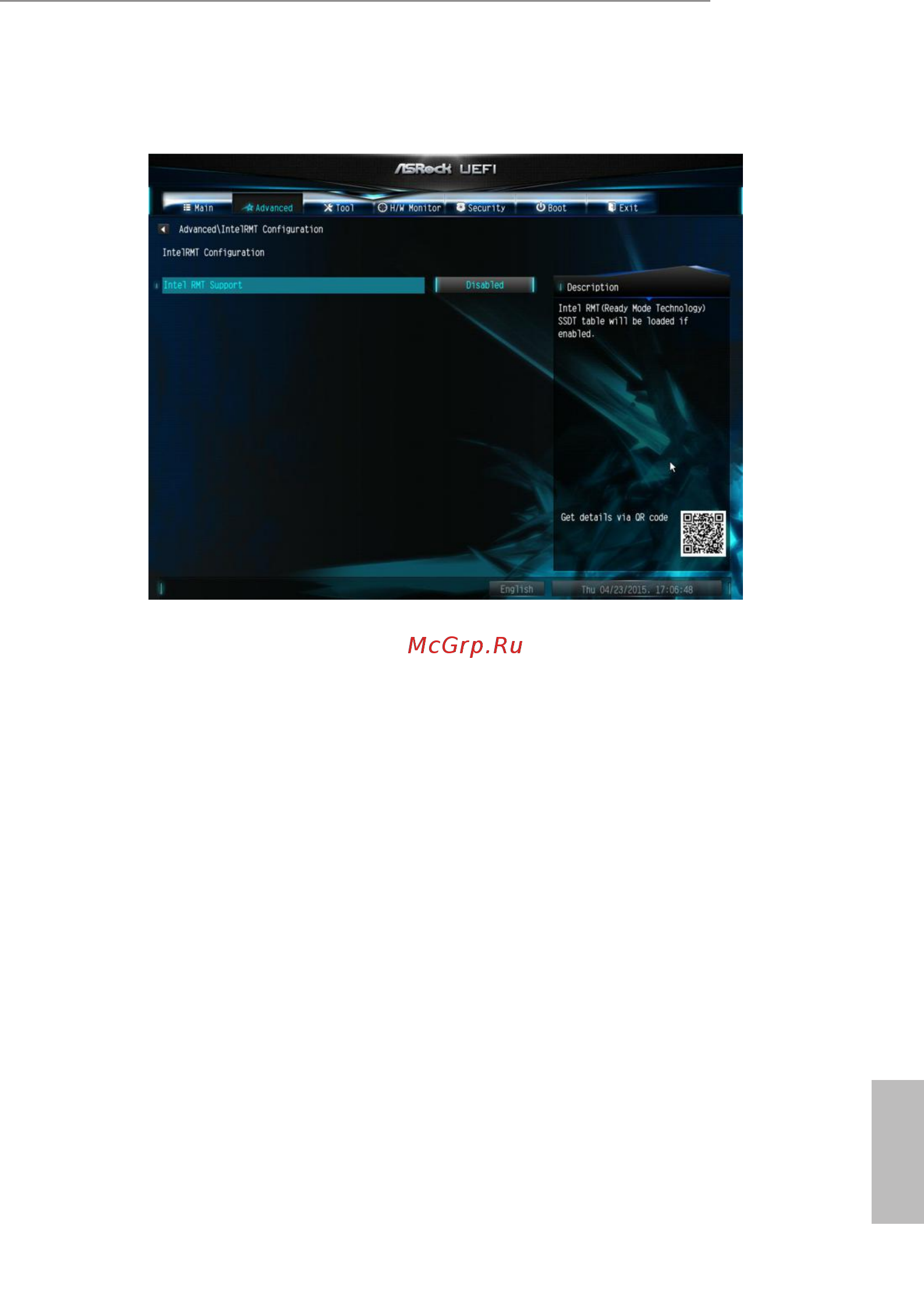 ASRock n3700m [42/56] Intelrmt configuration