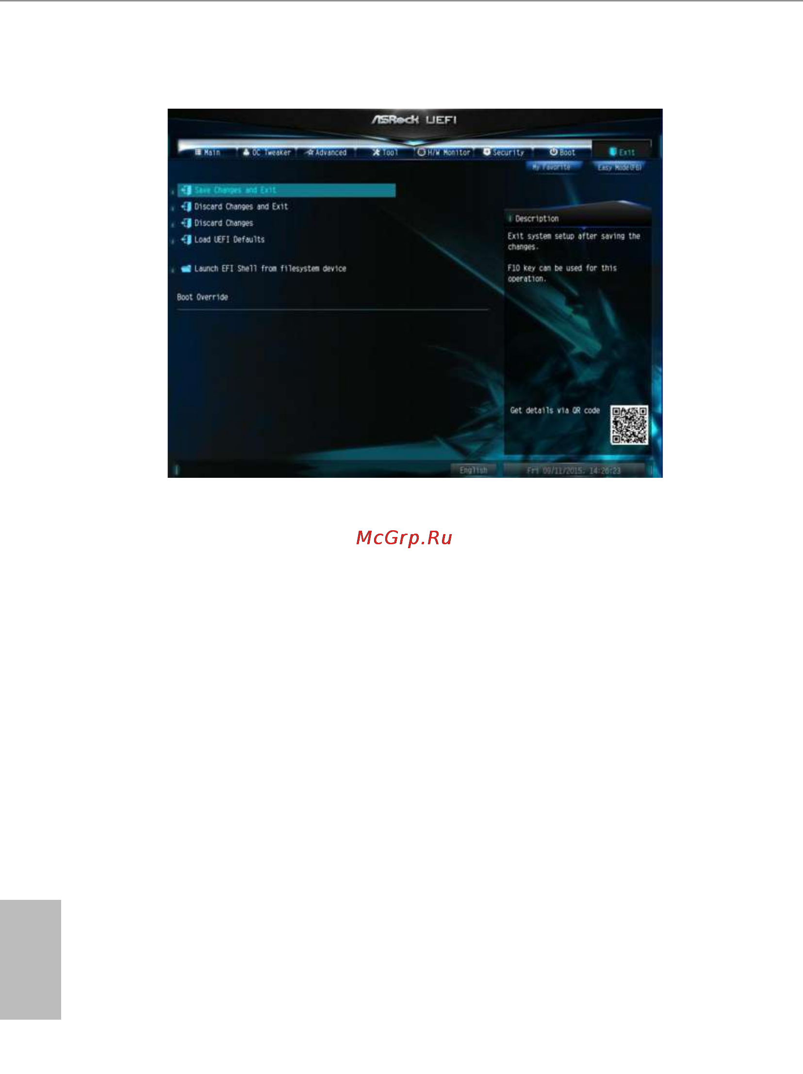 ASRock h110m-hds [69/70] Exit screen