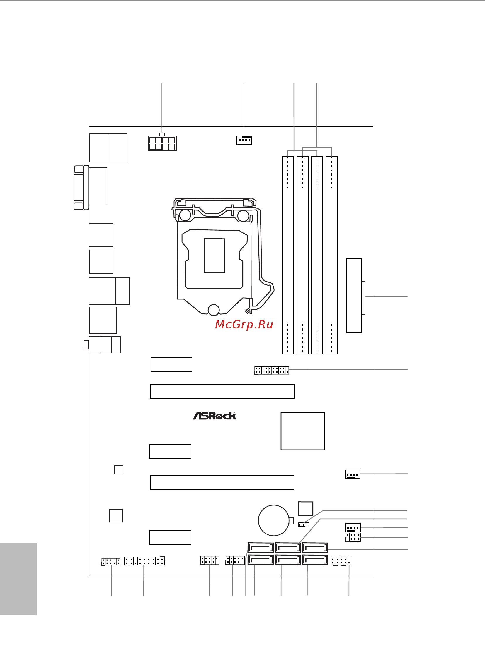 ASRock h170a-x1/3.1 [10/78] Motherboard layout