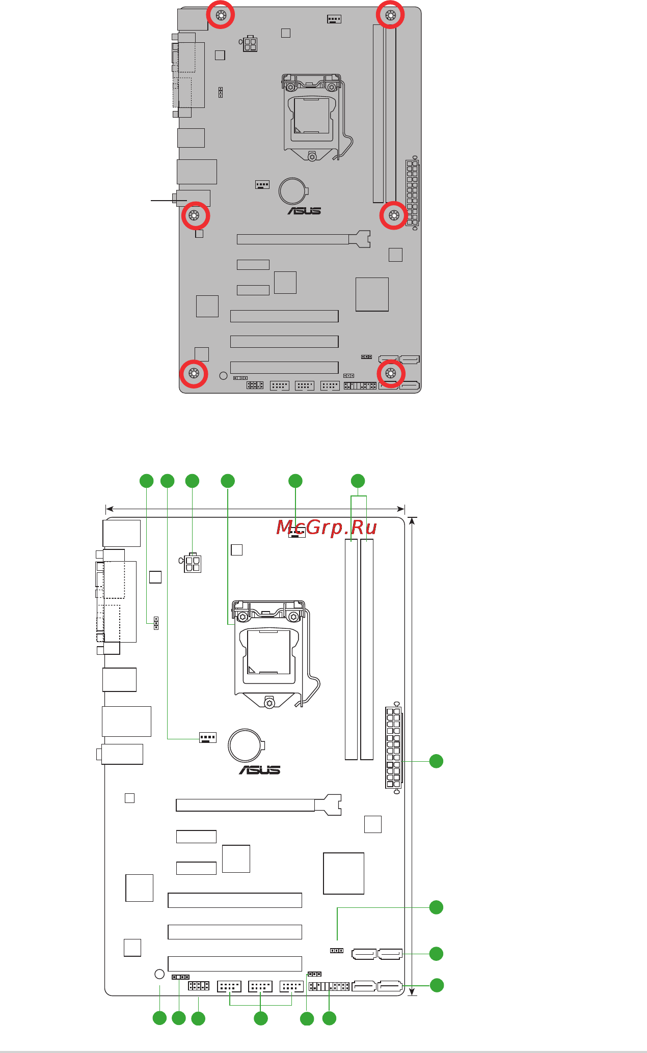 Asus h81-plus [10/74] Motherboard layout