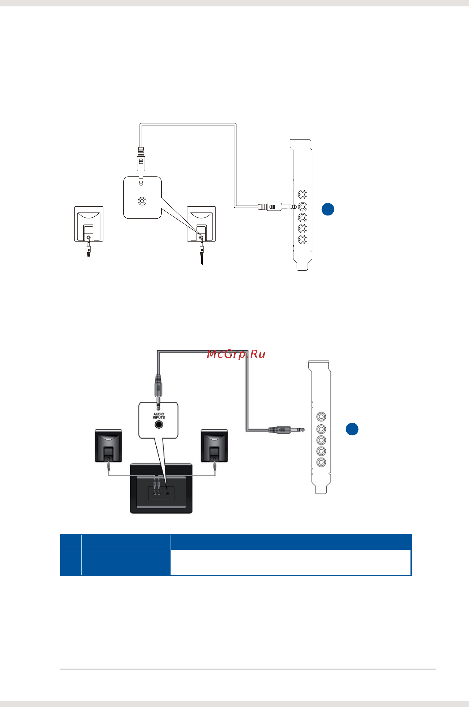Asus xonar dsx [19/54] Connecting 2 2 channel speakers