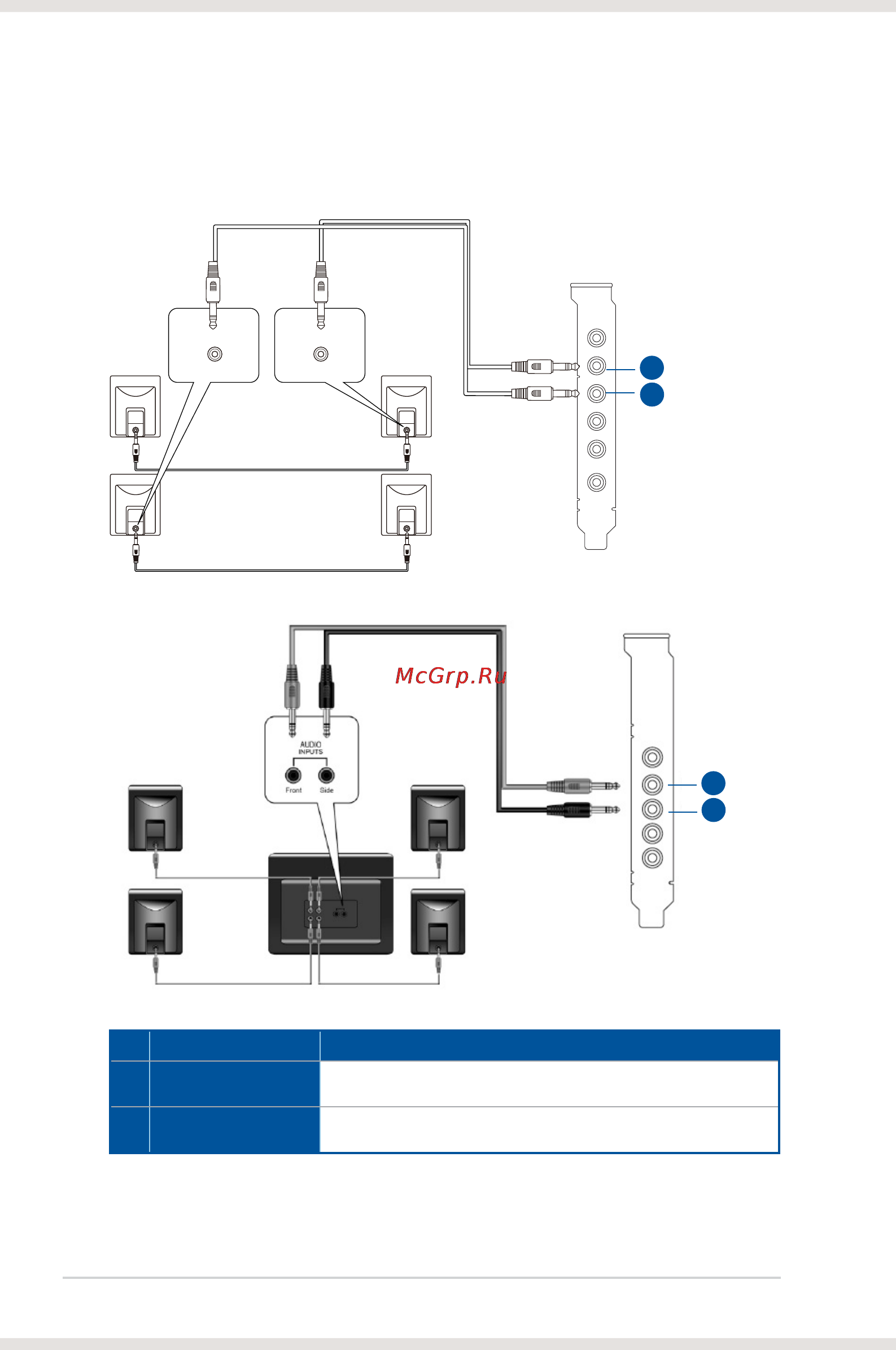 Asus xonar dsx [20/54] Connecting 4 4 channel speakers