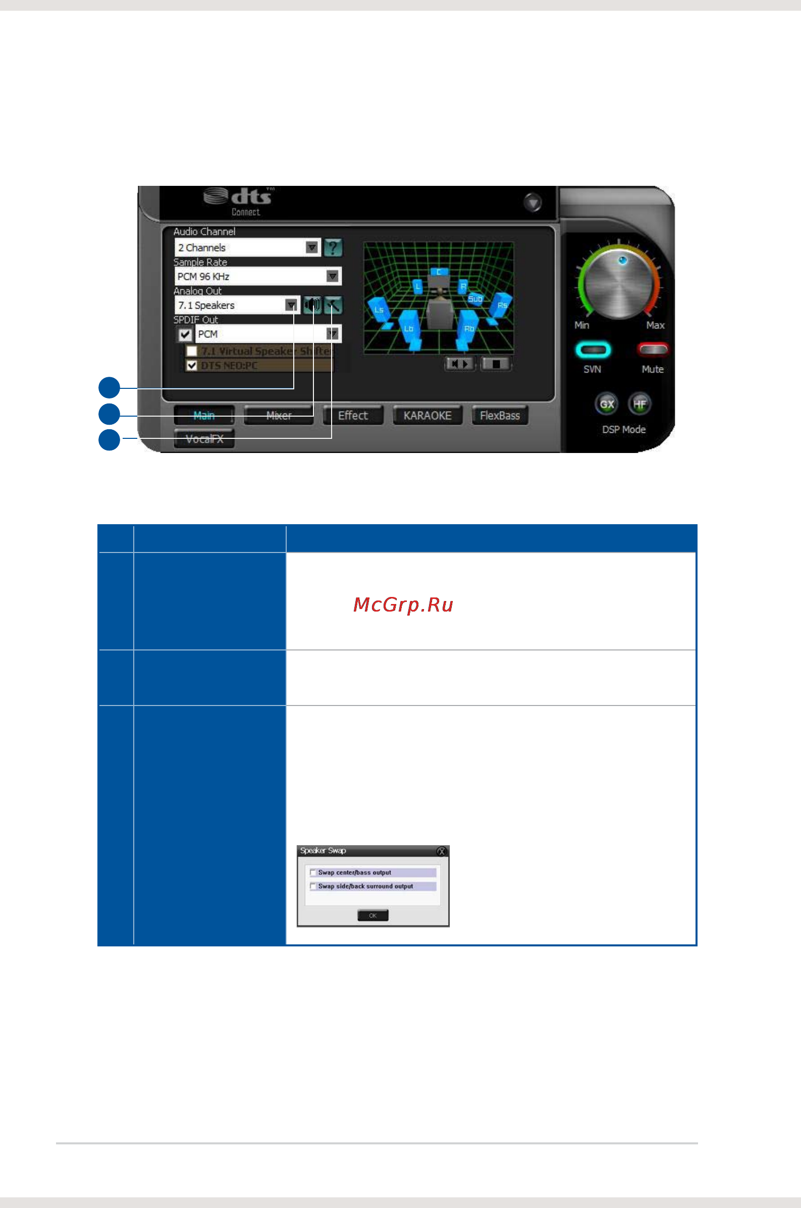 Asus xonar dsx [28/54] Analog out mode