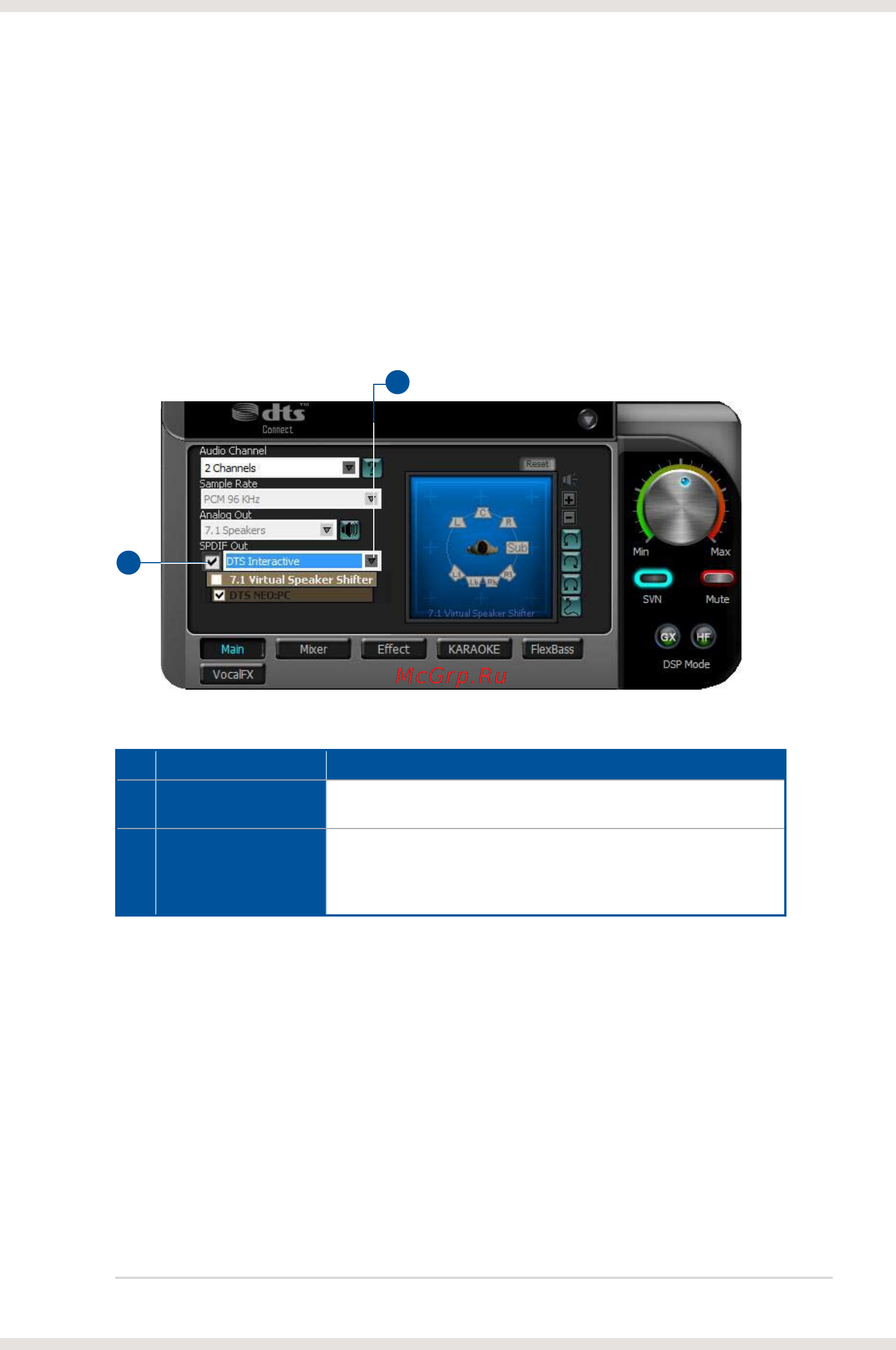 Asus xonar dsx [29/54] Spdif out dts interactive