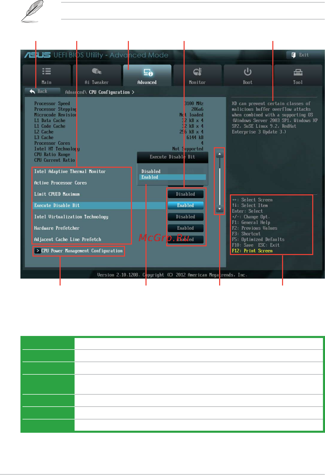 Asus h61m-k [50/82] Advanced mode