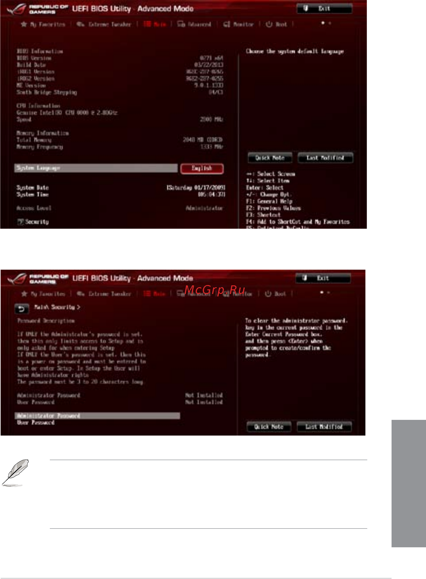 Asus rog maximus vi hero [101/176] Main menu
