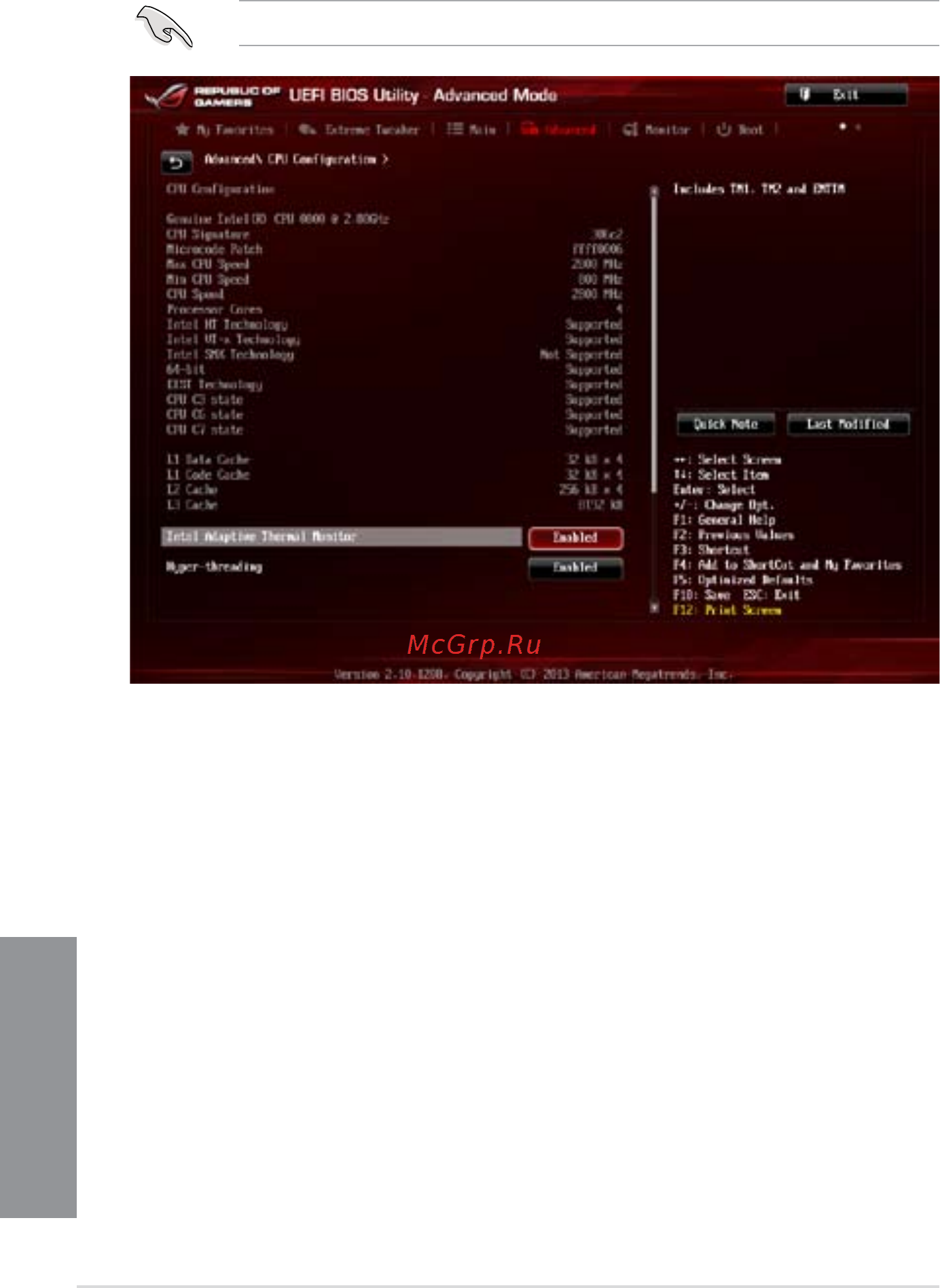 Asus rog maximus vi hero [104/176] Cpu configuration
