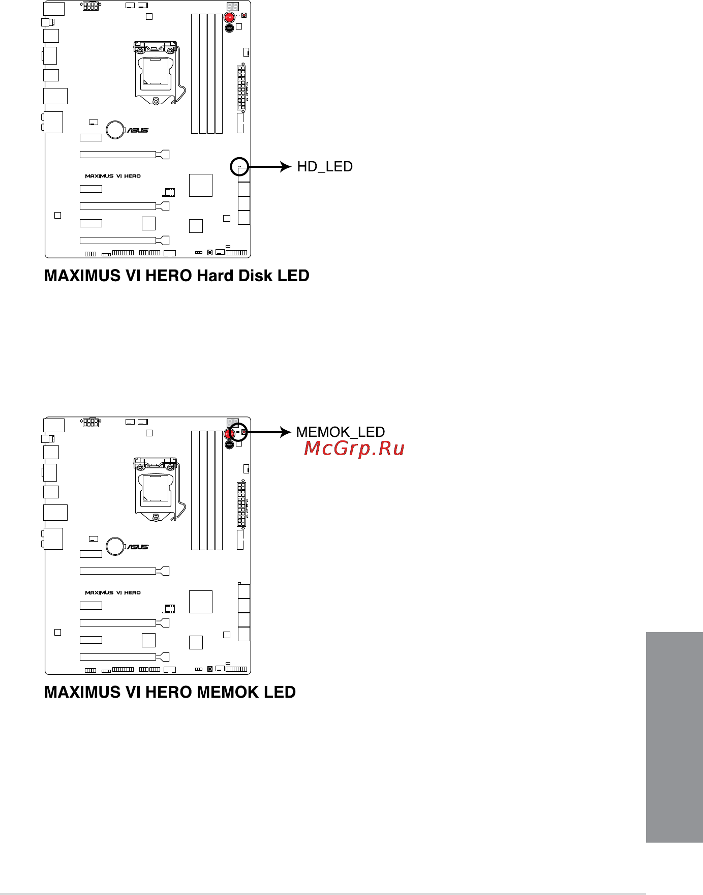 Asus rog maximus vi hero [43/176] Onboard leds