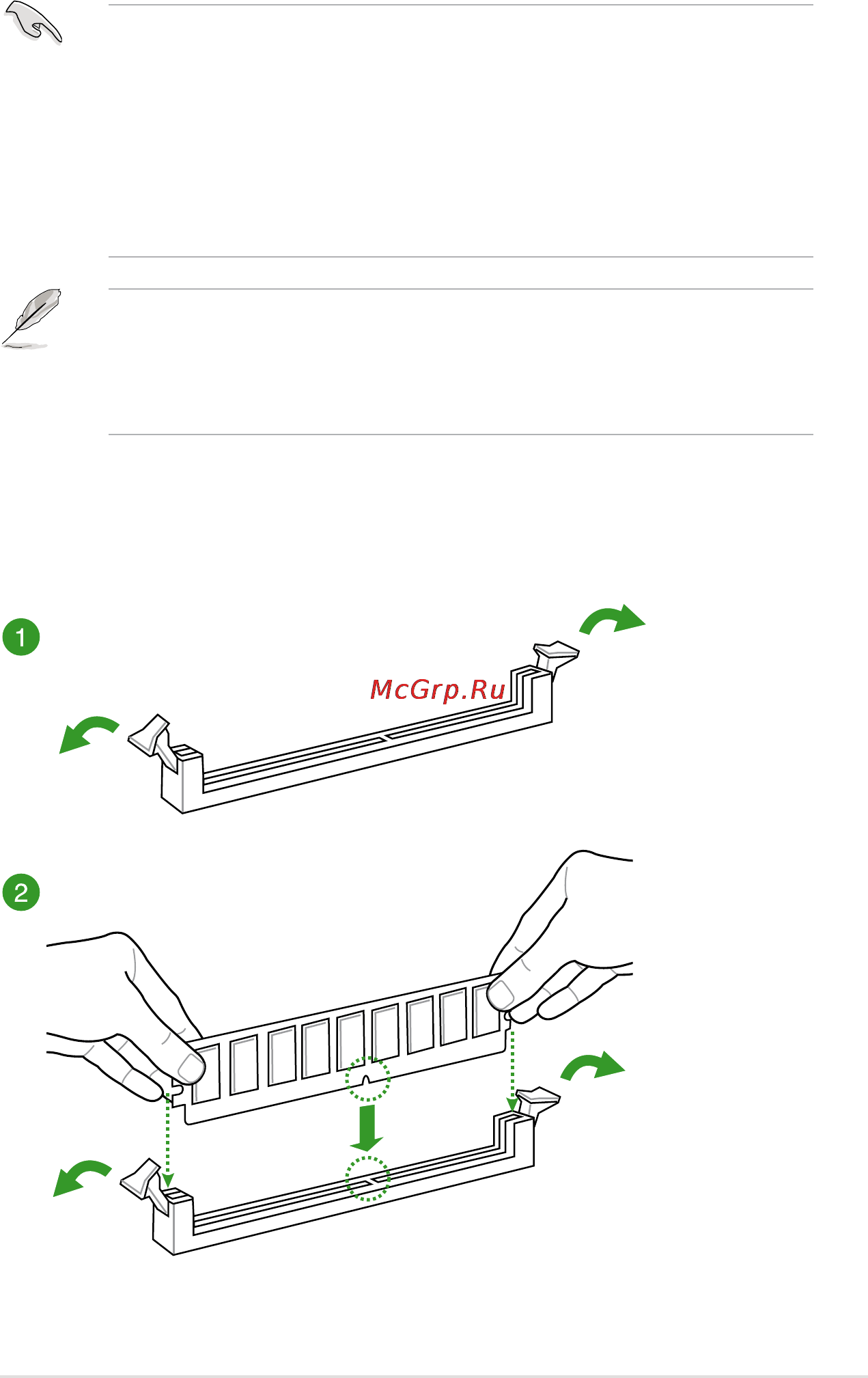 Asus z87-c [29/96] Dimm installation