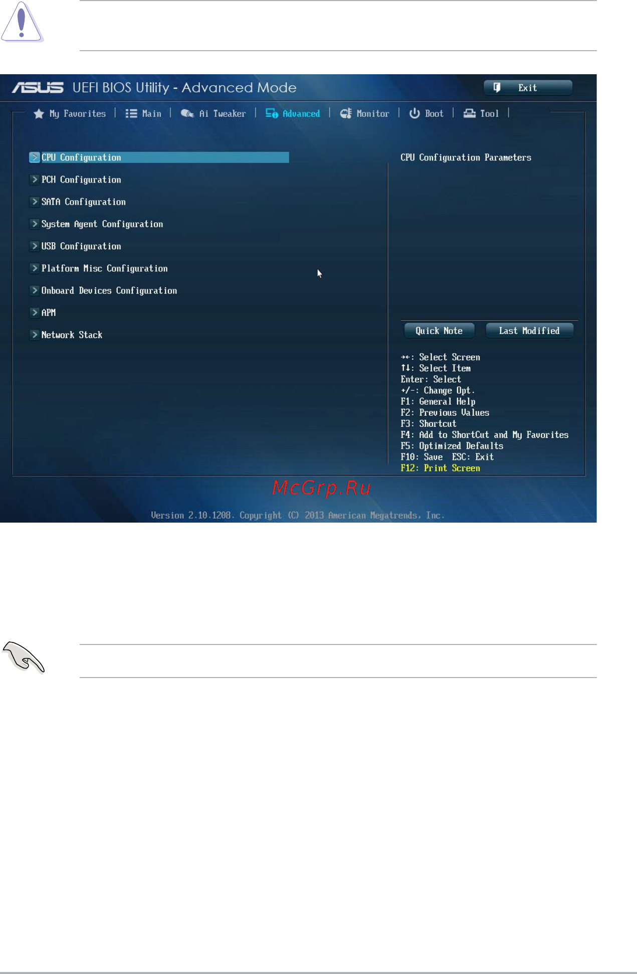 Asus z87-c [71/96] Advanced menu