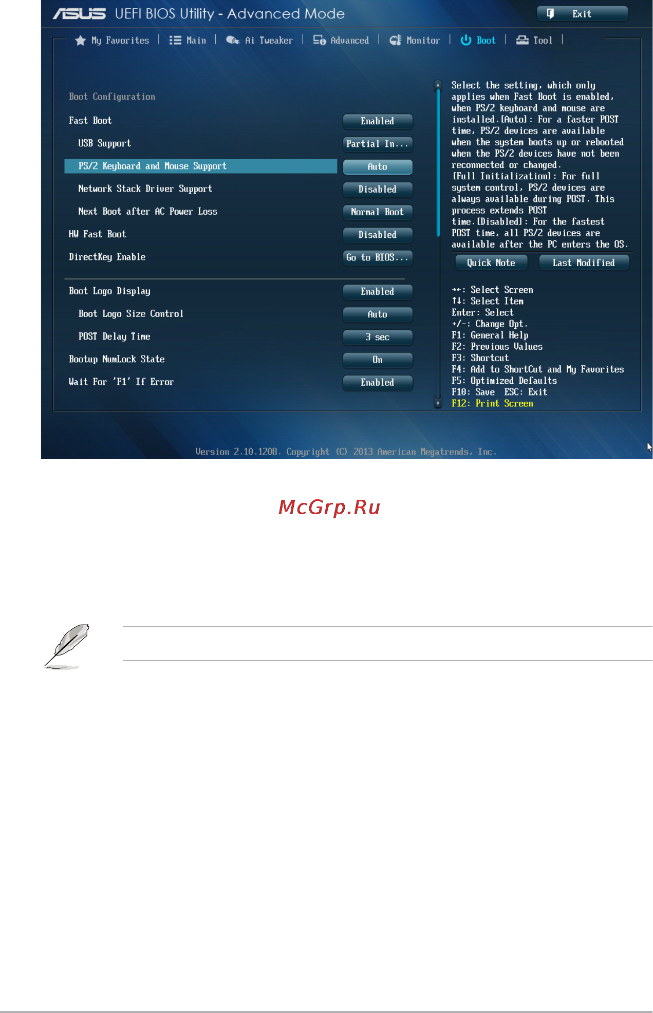 Asus z87-c [84/96] Fast boot disabled