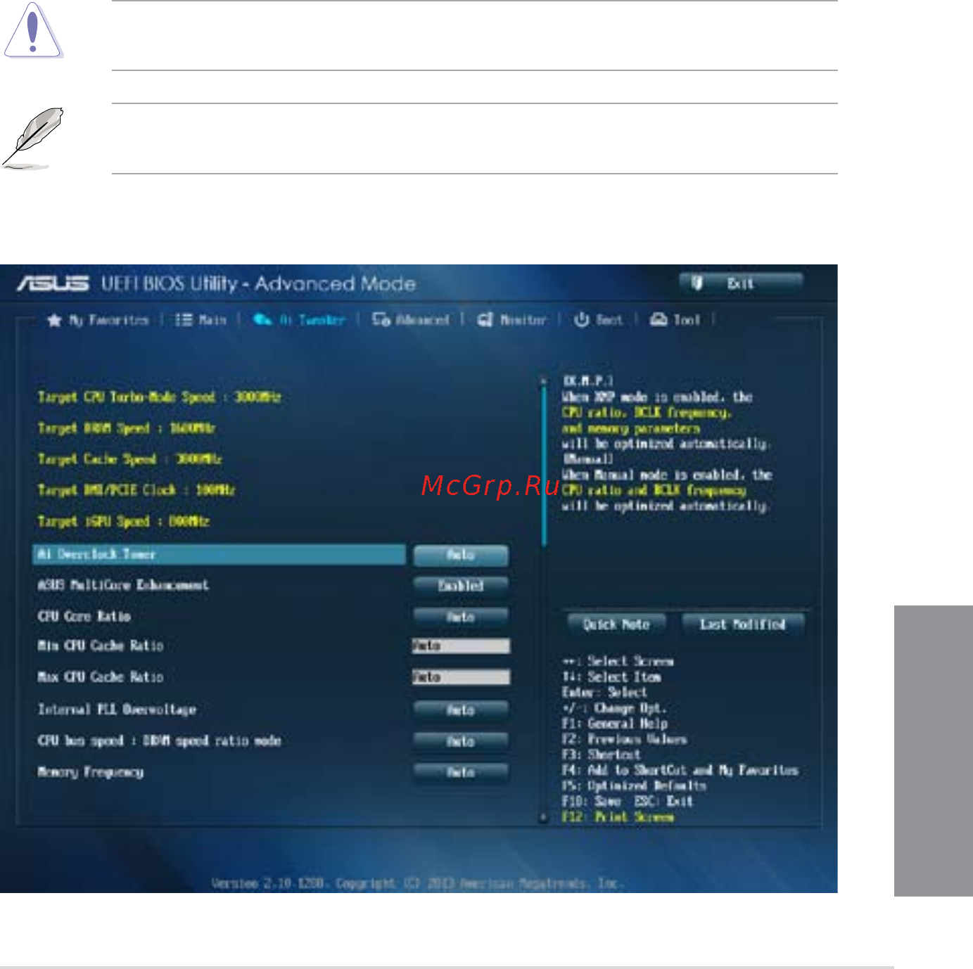 Asus z87-pro [91/168] Ai tweaker menu