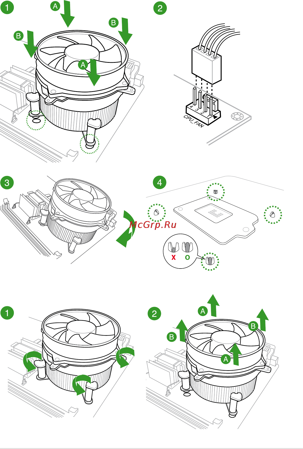 Asus z87-a [17/100] Installing the cpu heatsink and fan