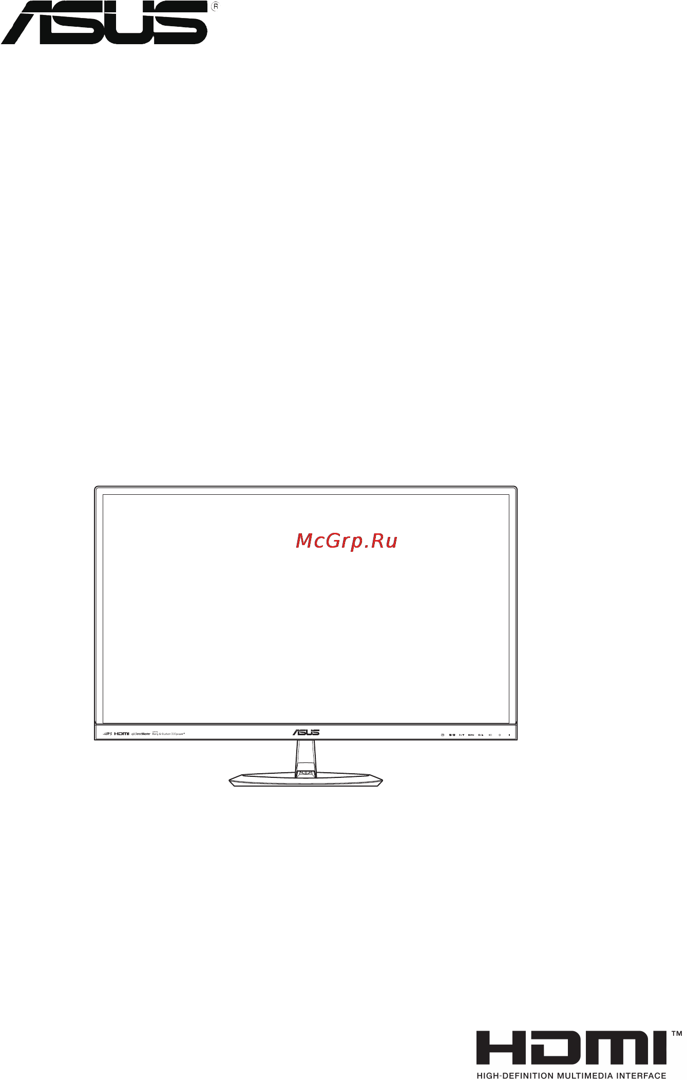 Asus mx279h Инструкция по эксплуатации онлайн