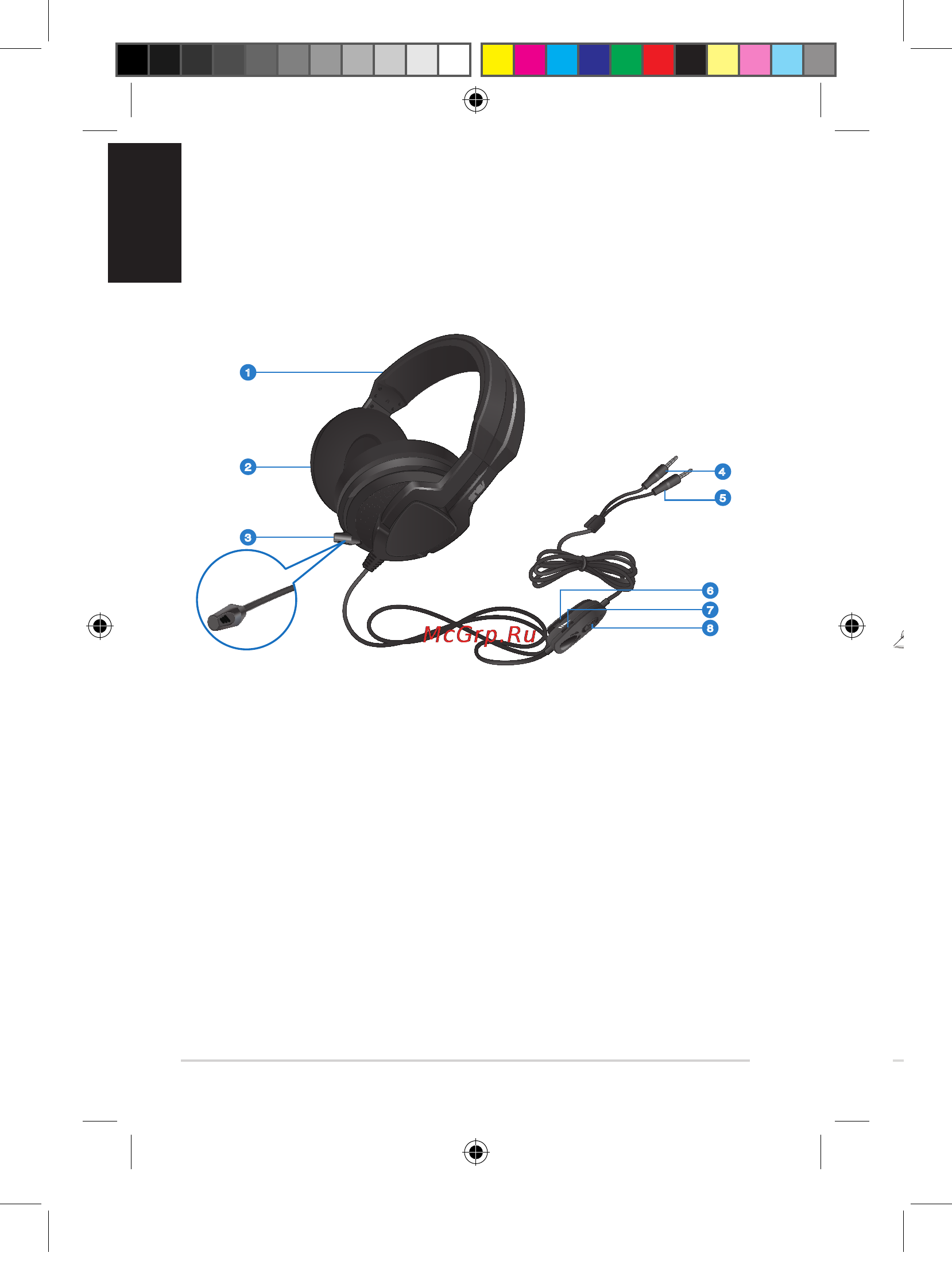 Asus echelon [16/41] De echelon headset en zijn microfoon gebruiken