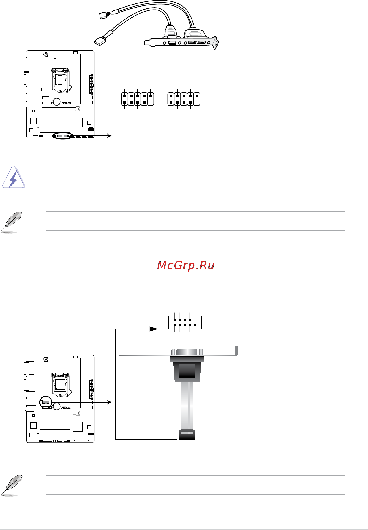 Asus h81m2 [25/75] H81m2 serial port connectors