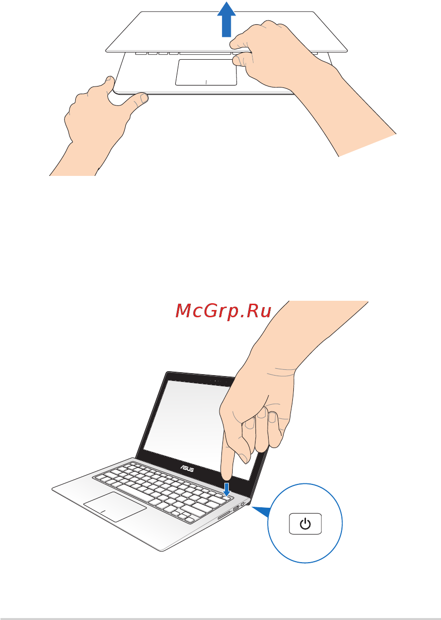 Asus zenbook ux301la, 90nb0191-m02830 [22/114] Откройте крышку
