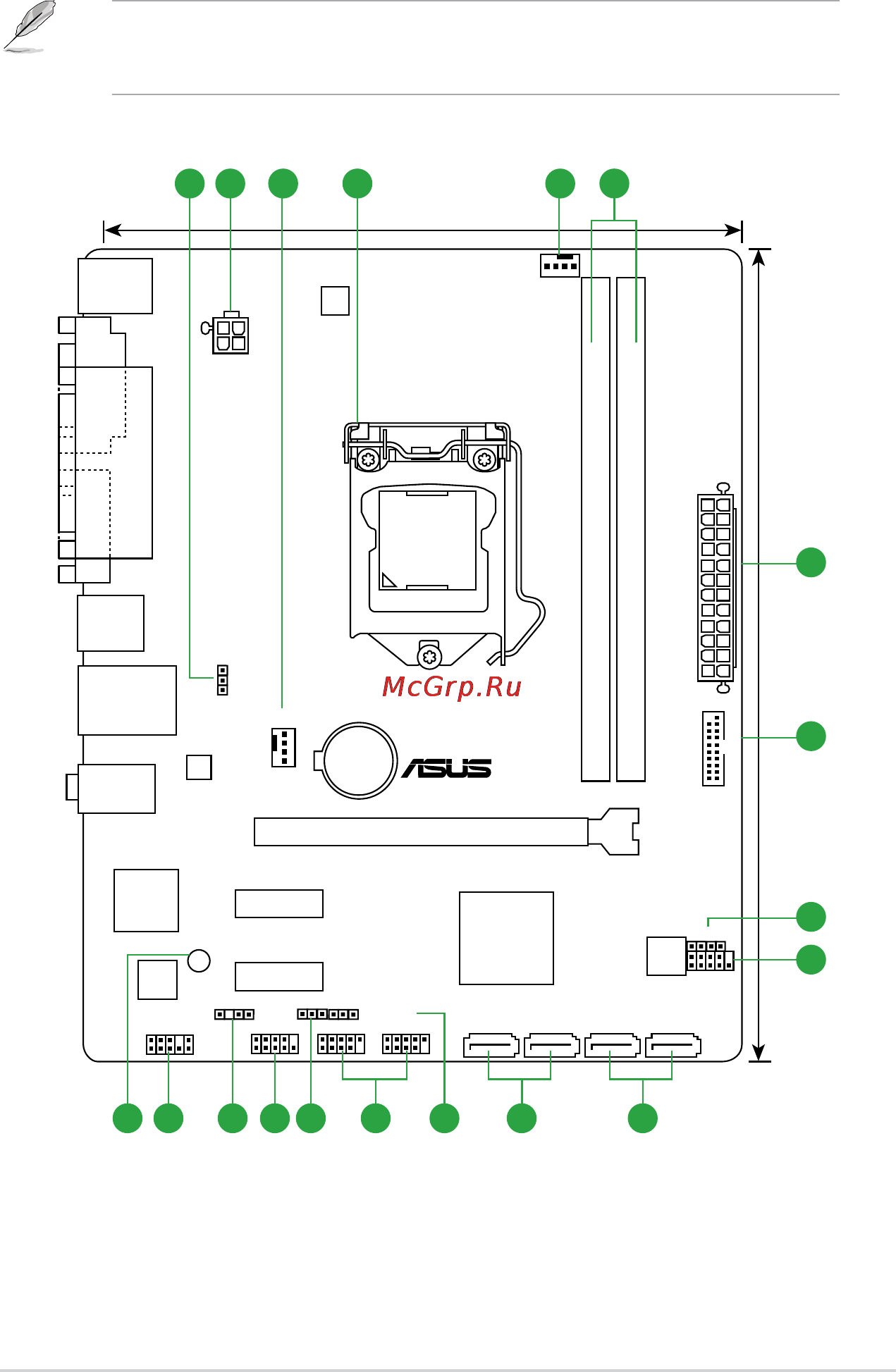 Asus h81m-d r2.0 [11/48] Motherboard layout