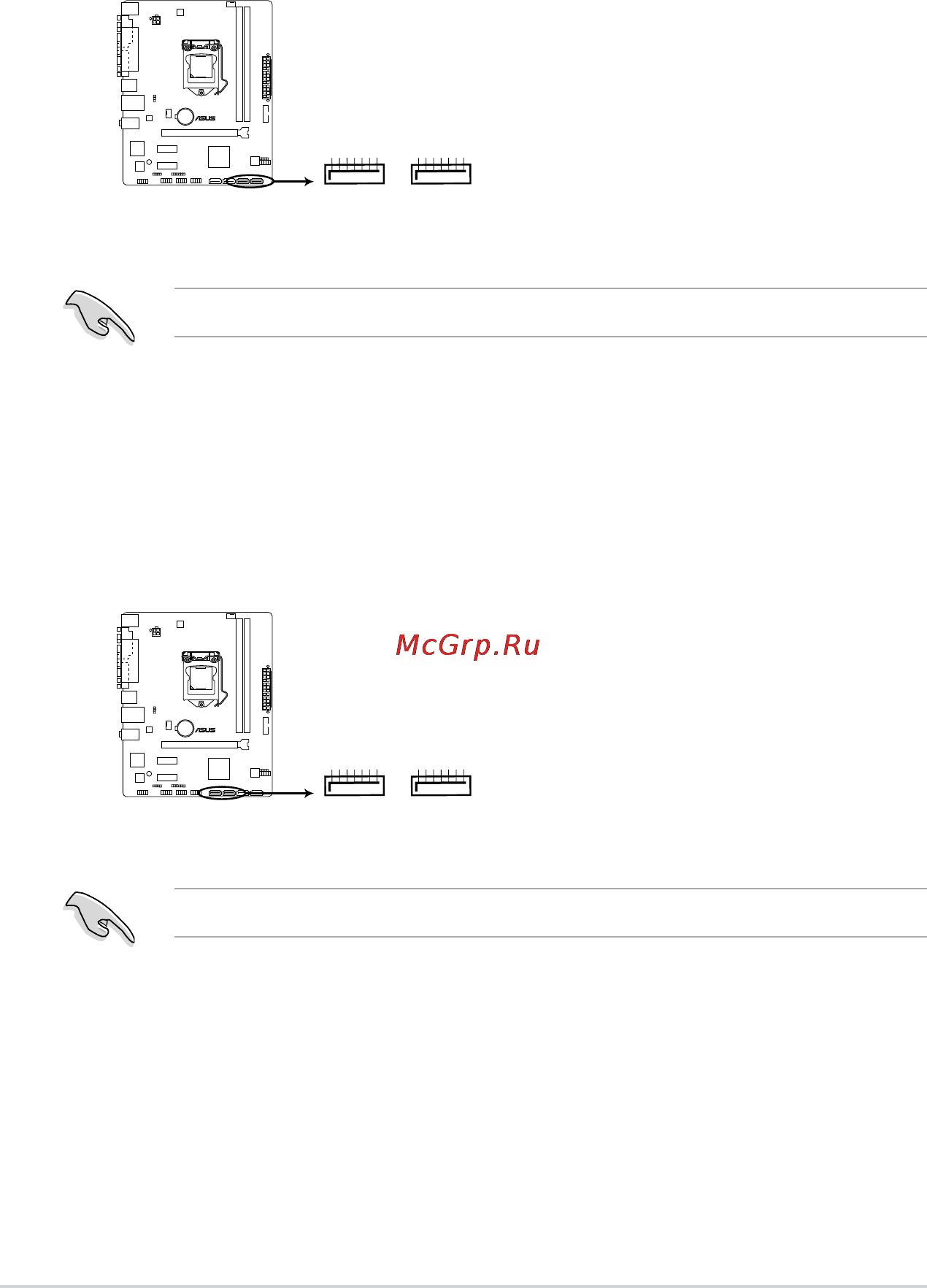 Asus h81m-d plus [26/48] H81 serial ata 3 gb s connectors 7 pin sata3g 1 2 brown