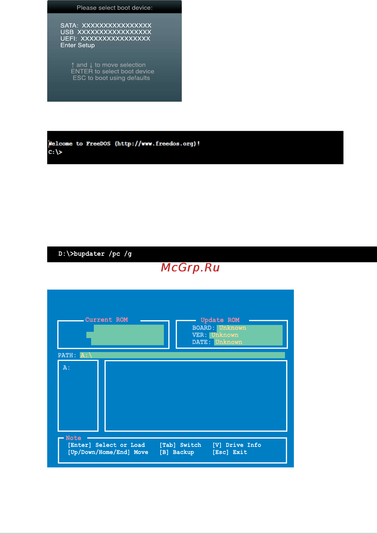Asus h81m-d [34/48] Booting the system in dos environment