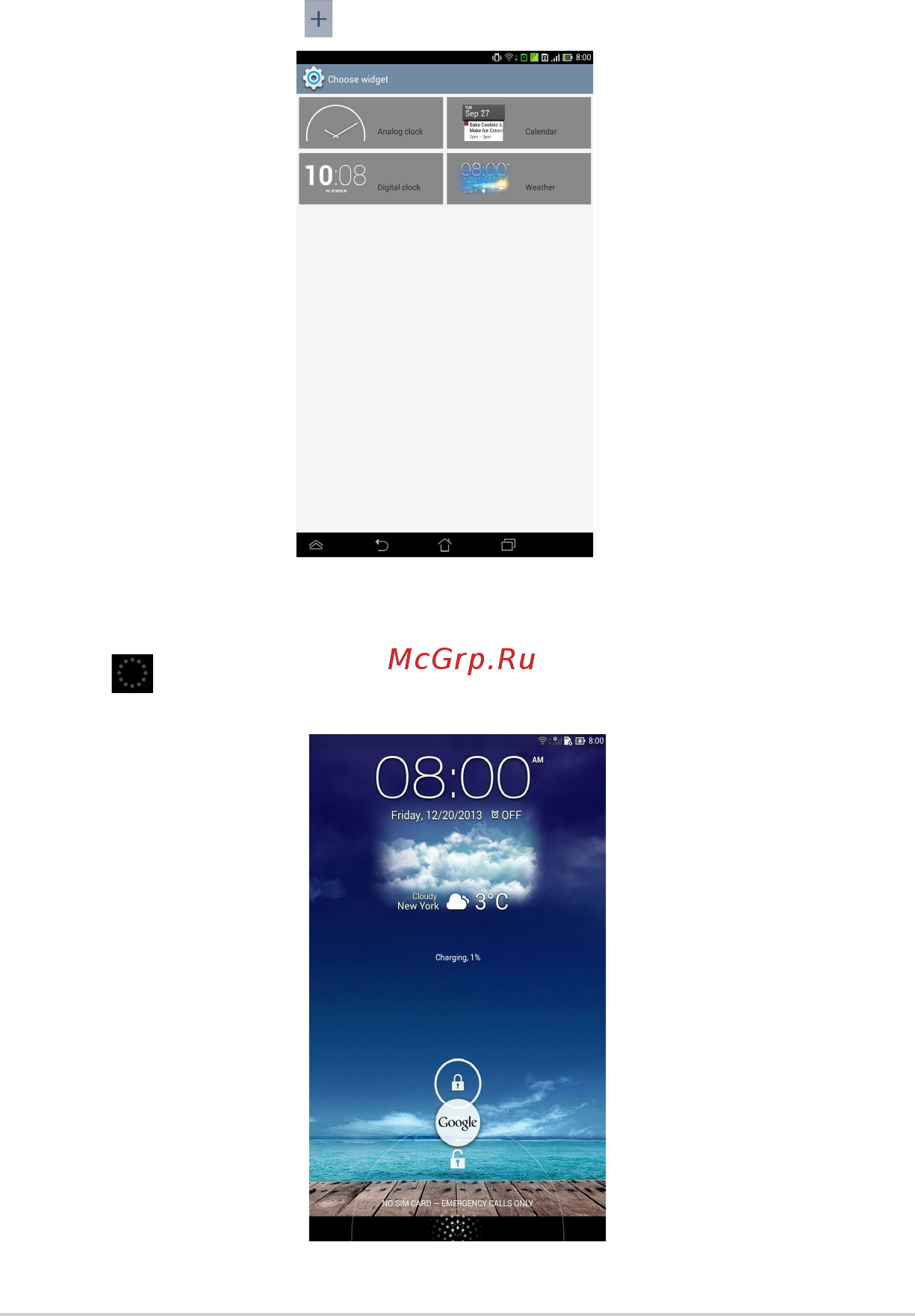 Asus fonepad 7 me175cg [39/100] Добавление виджета на экран блокировки