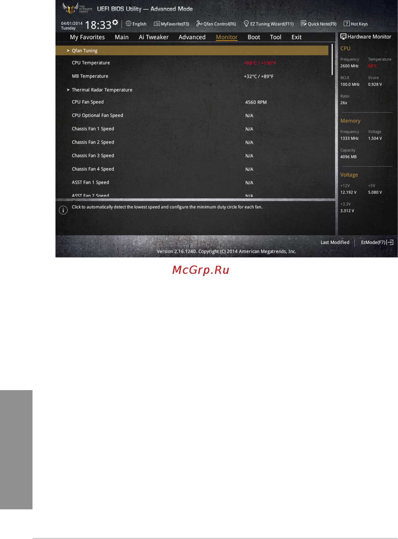 Asus tuf sabertooth z97 mark 1 [114/174] Monitor menu