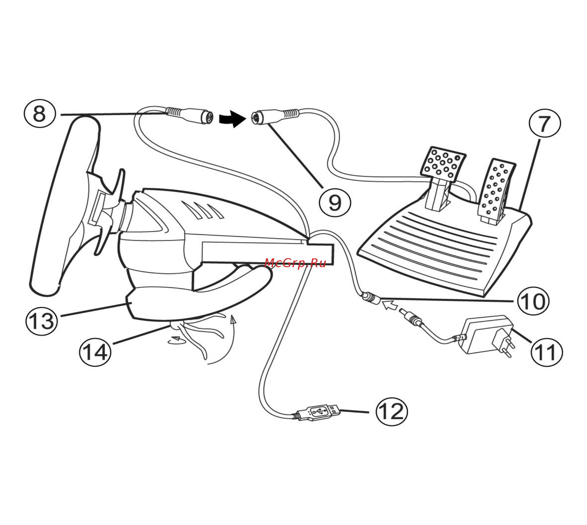 Thrustmaster Enzo Force f/b Инструкция по эксплуатации онлайн [2/3] 146093