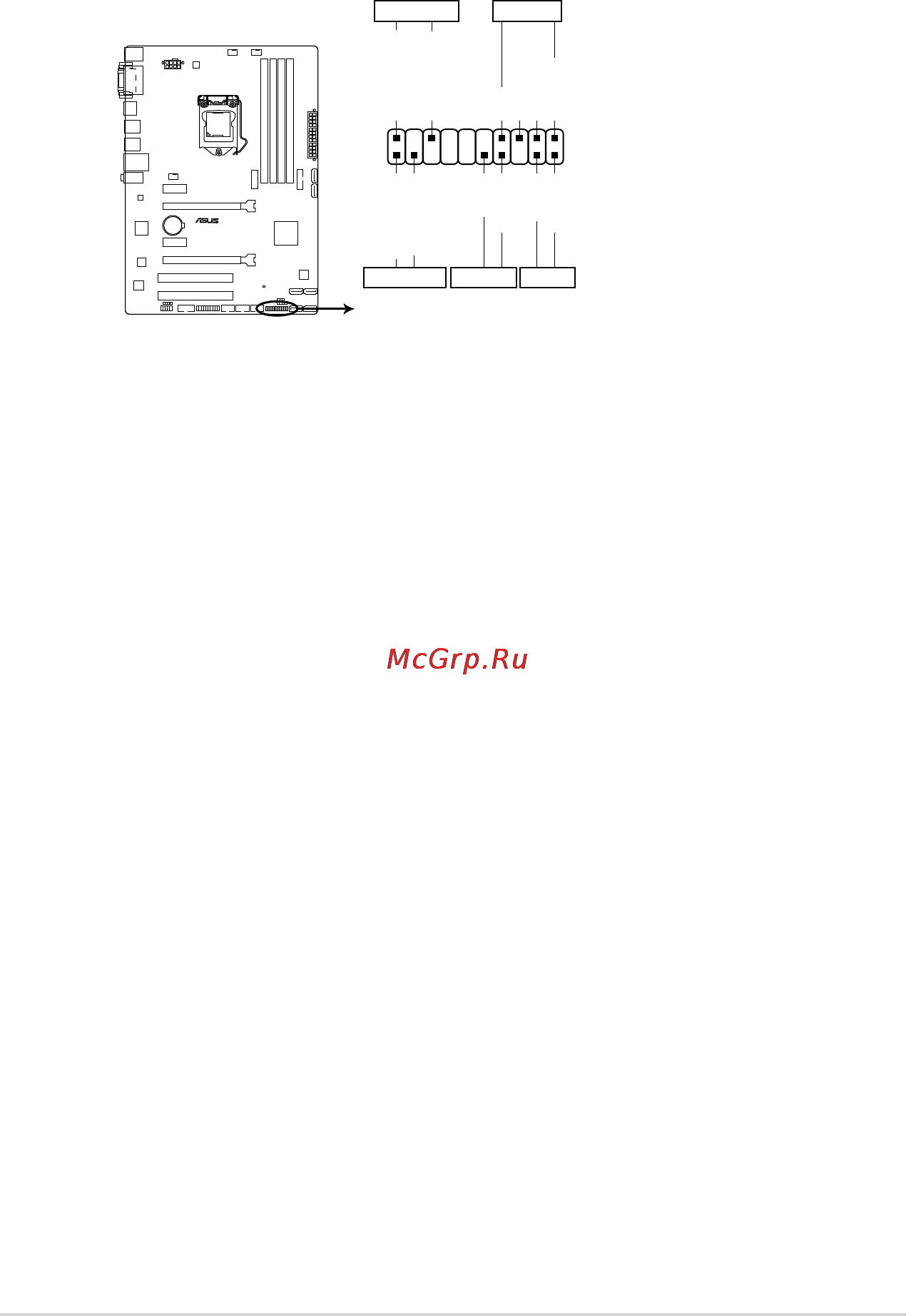 Asus z97-k [30/90] System panel connector