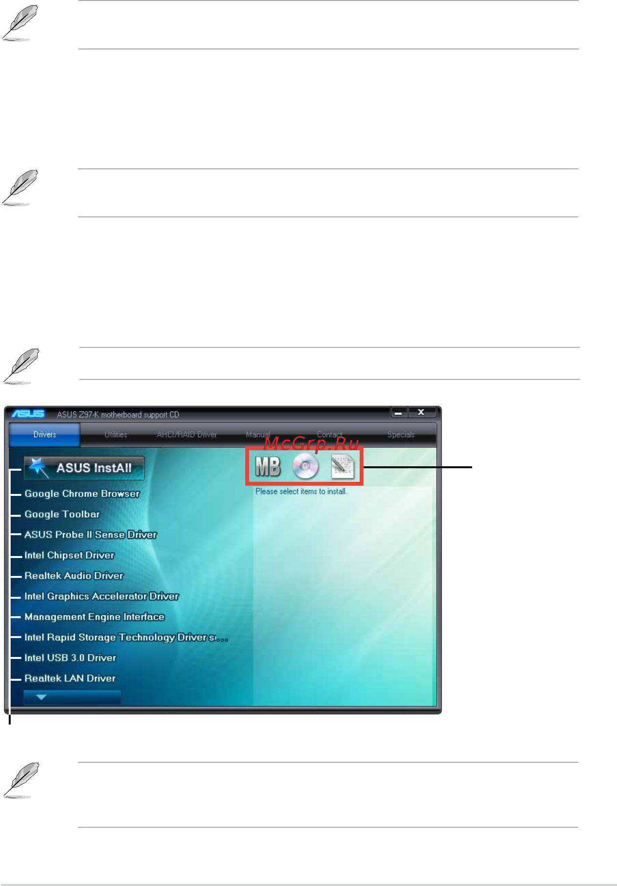 Asus z97-k [33/90] Software support