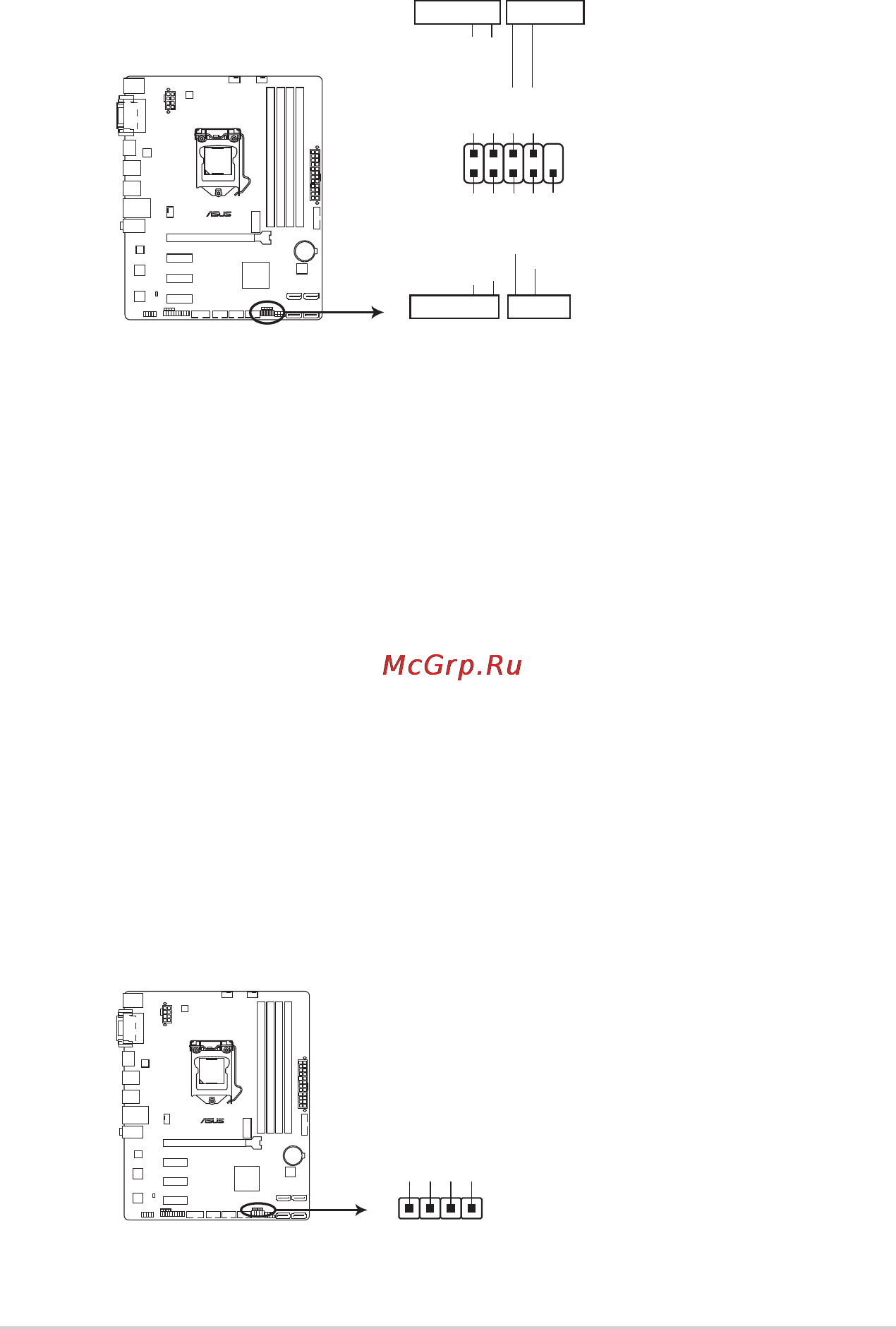 Asus h97m-e [28/50] H97m e system panel connector