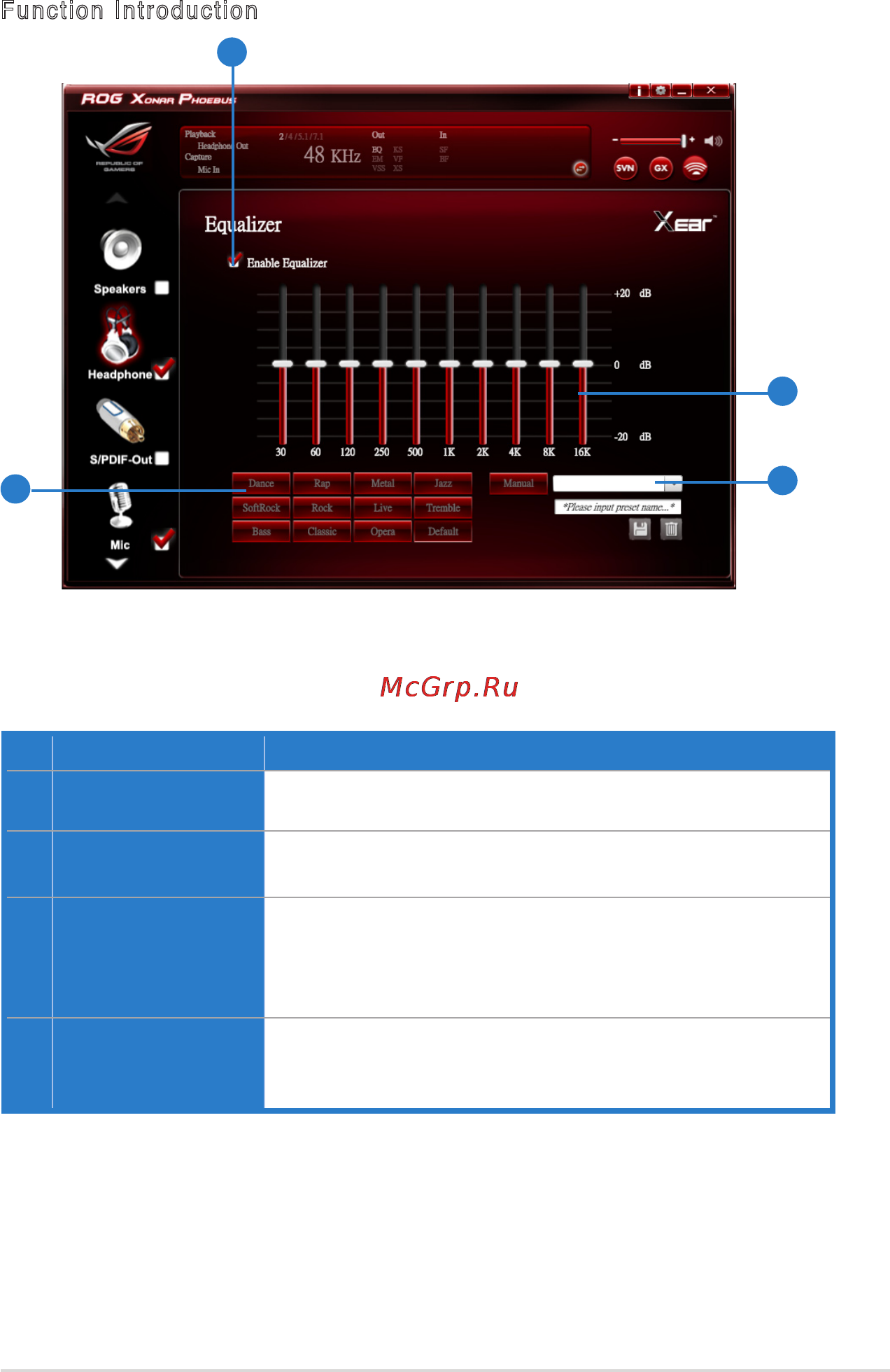 Asus xonar phoebus solo [41/72] Equalizer