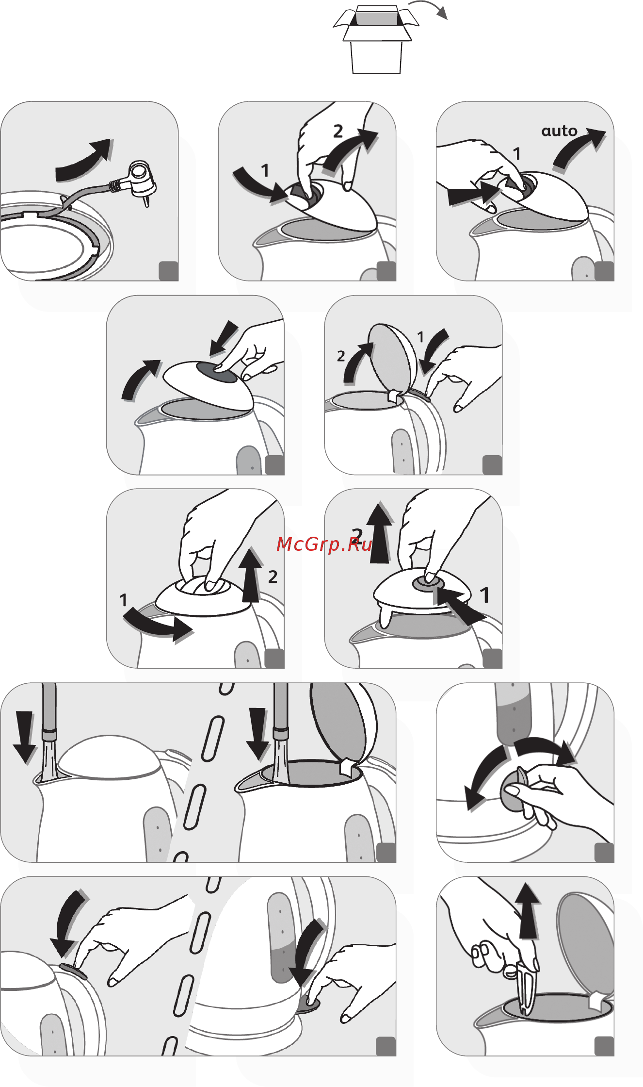 Tefal KO 150 Инструкция по эксплуатации онлайн [2/10] 175498