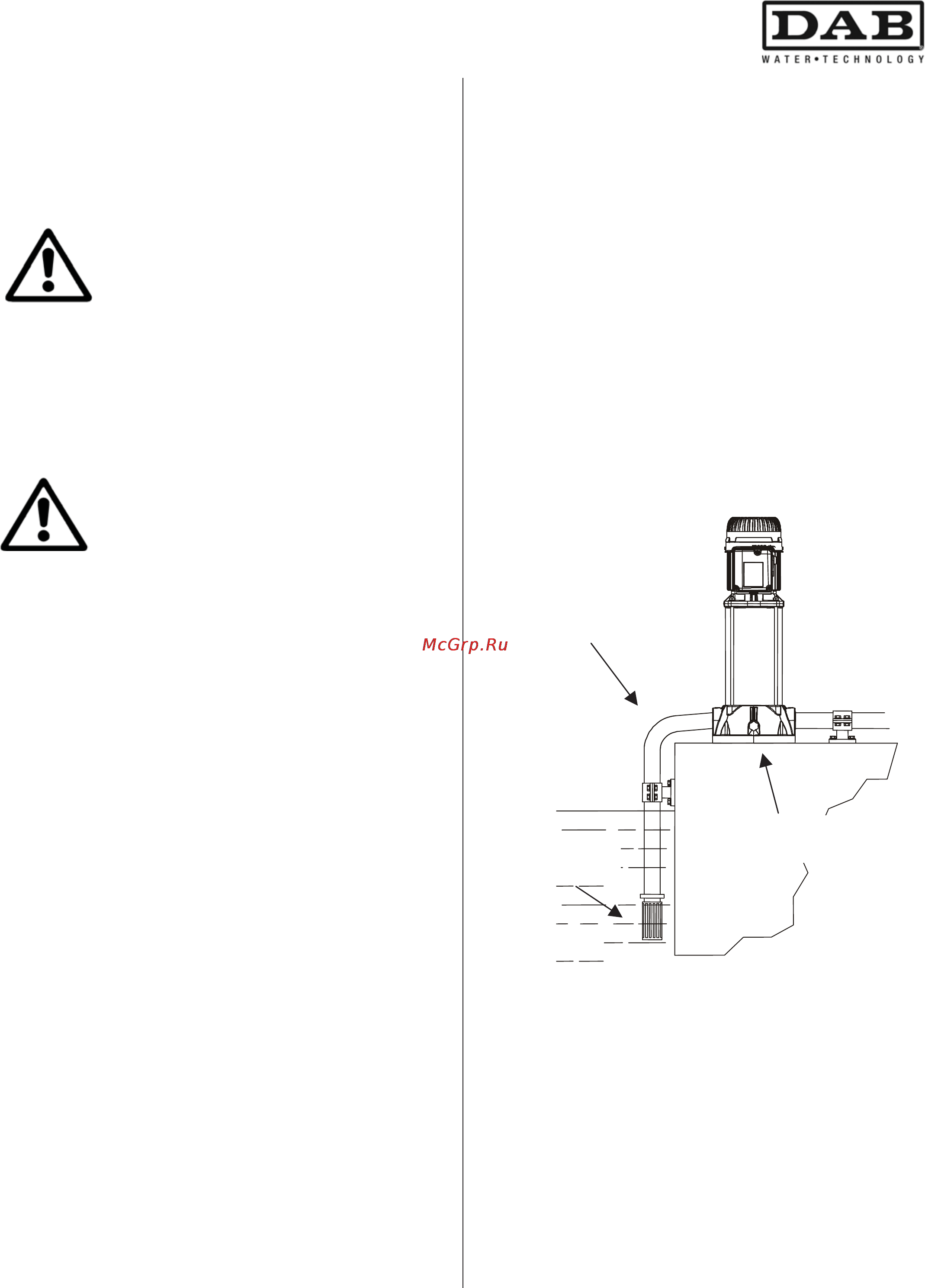 DAB KVC 25-30 T [15/108] Installation