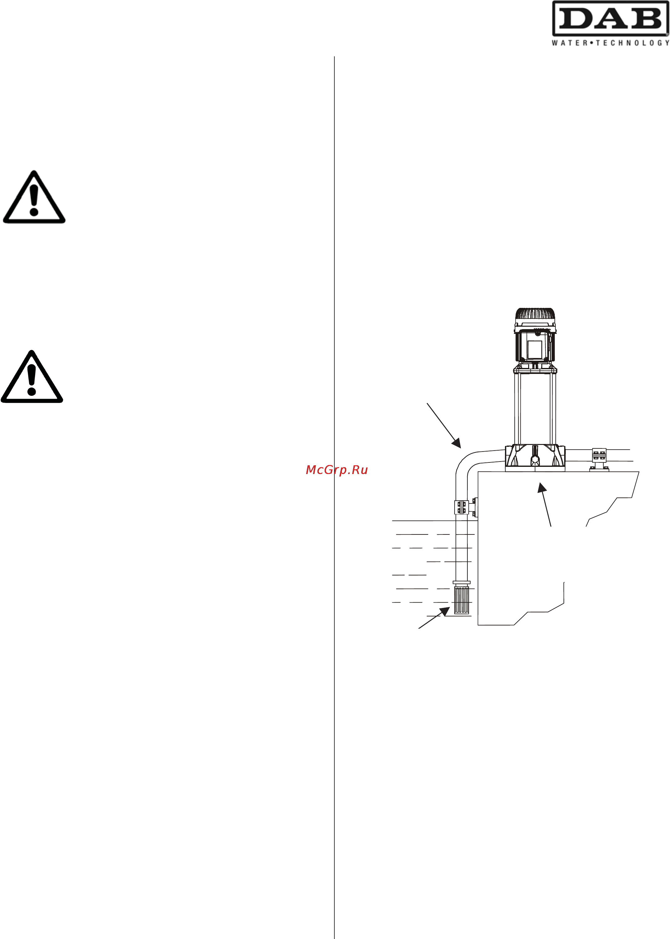 DAB KVC 70-30 T [43/108] Instalación