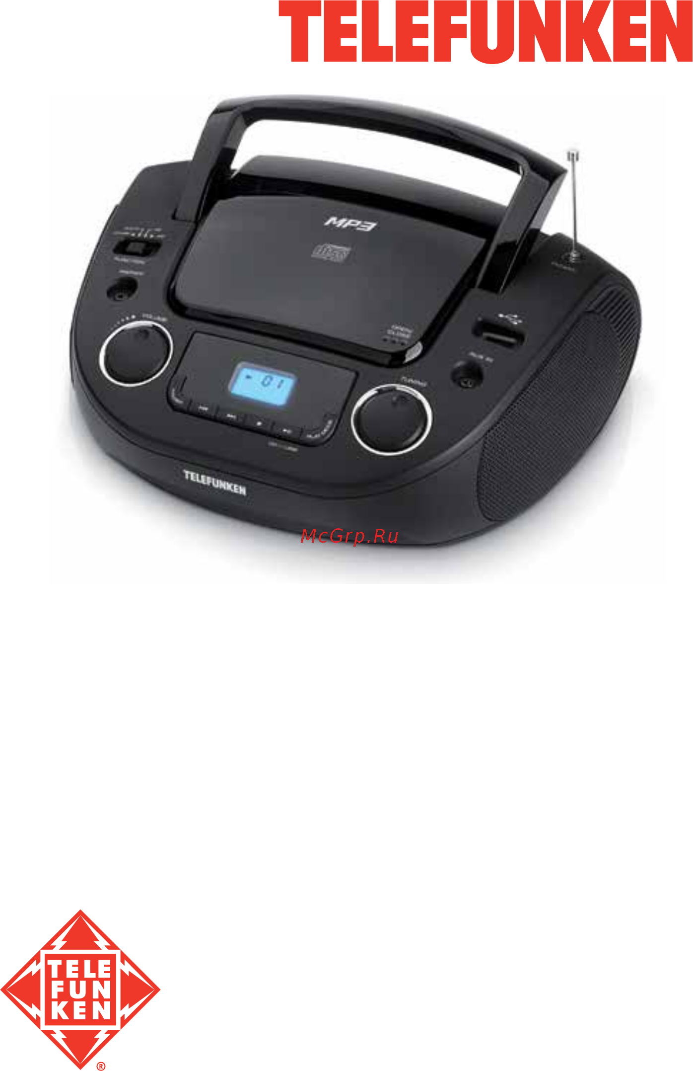 Telefunken TF-CSRP3481 Black Инструкция по эксплуатации онлайн