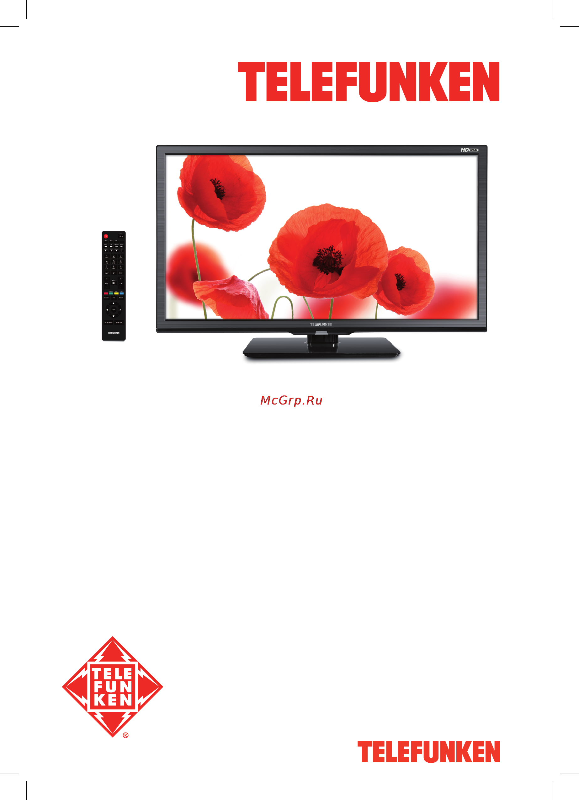 Telefunken TF-LED24S33T2 Инструкция по эксплуатации онлайн