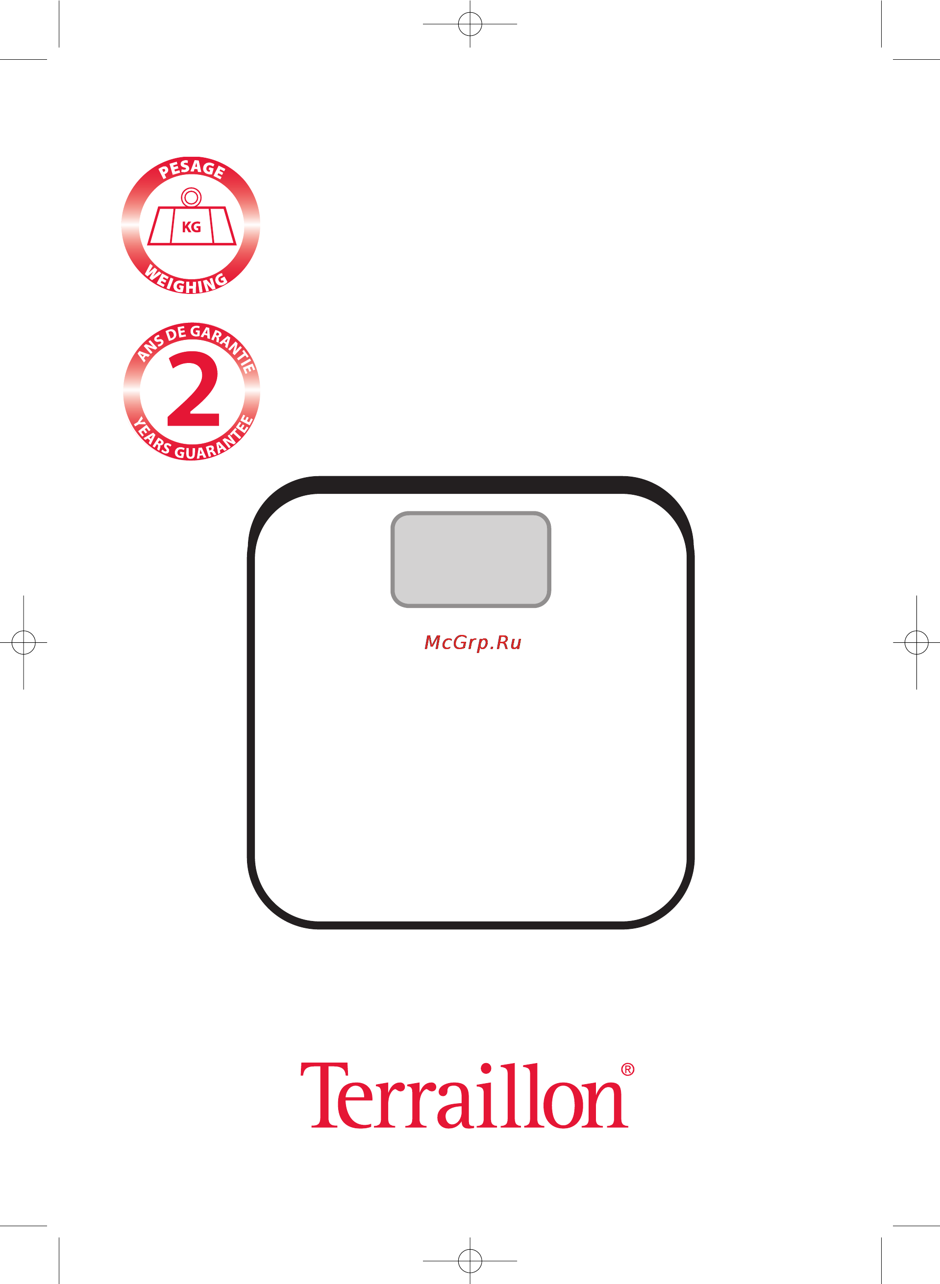 Terraillon T720 blue Инструкция по эксплуатации онлайн