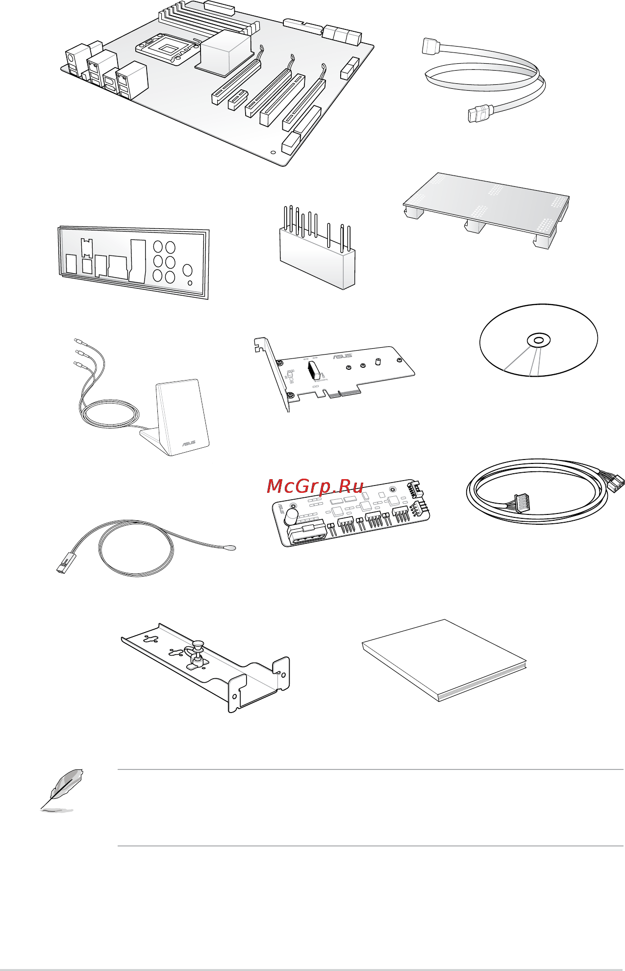 Asus x99-deluxe/u3.1 [14/146] Check your motherboard package for the following items