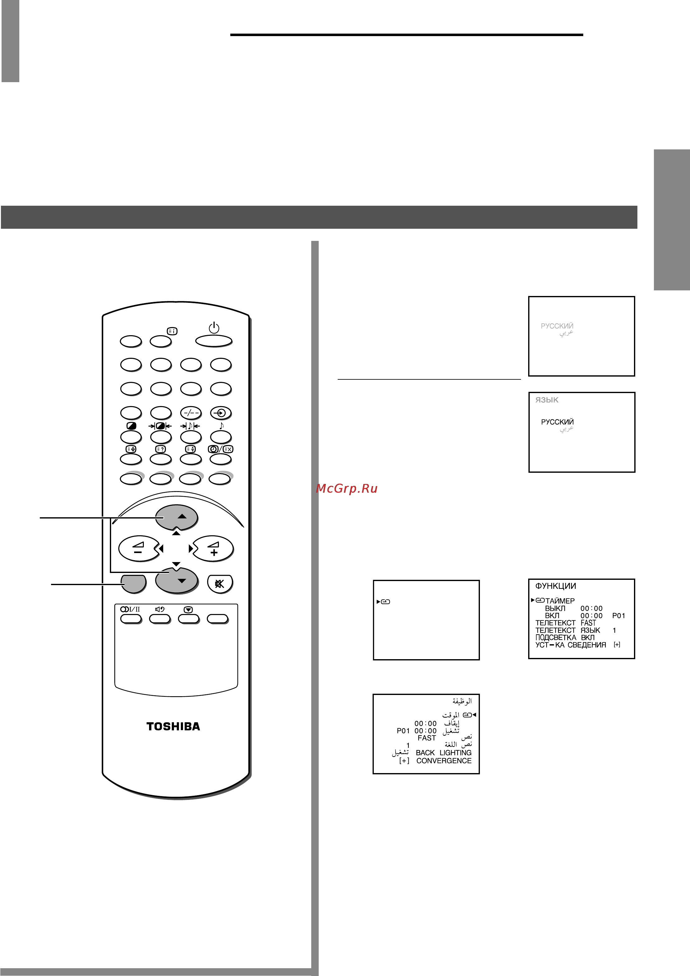 Toshiba 43 CV7 DR [13/36] Выбор языка экранного дисплея