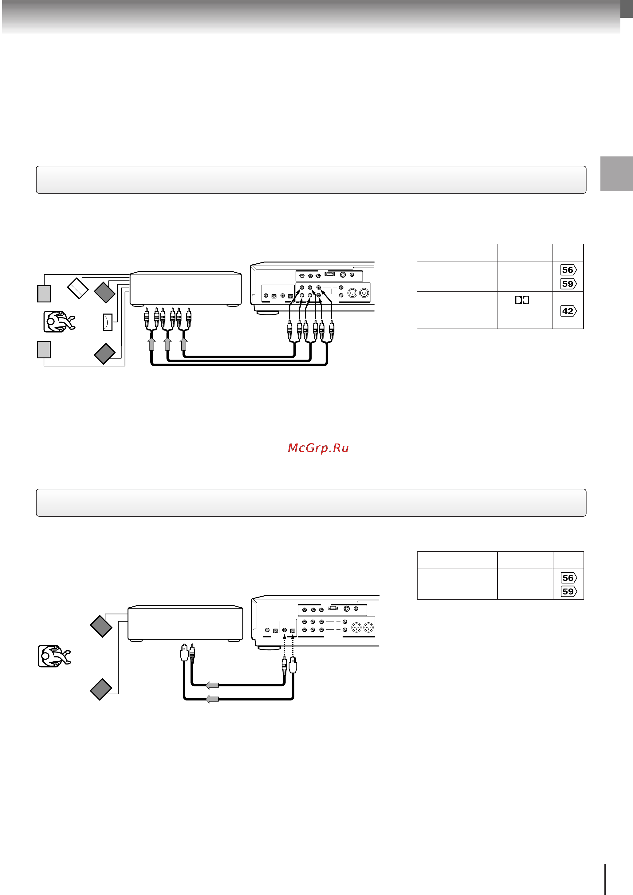 Toshiba SD-9500 E [23/72] Подключение к усилителю с аудиовходом 5