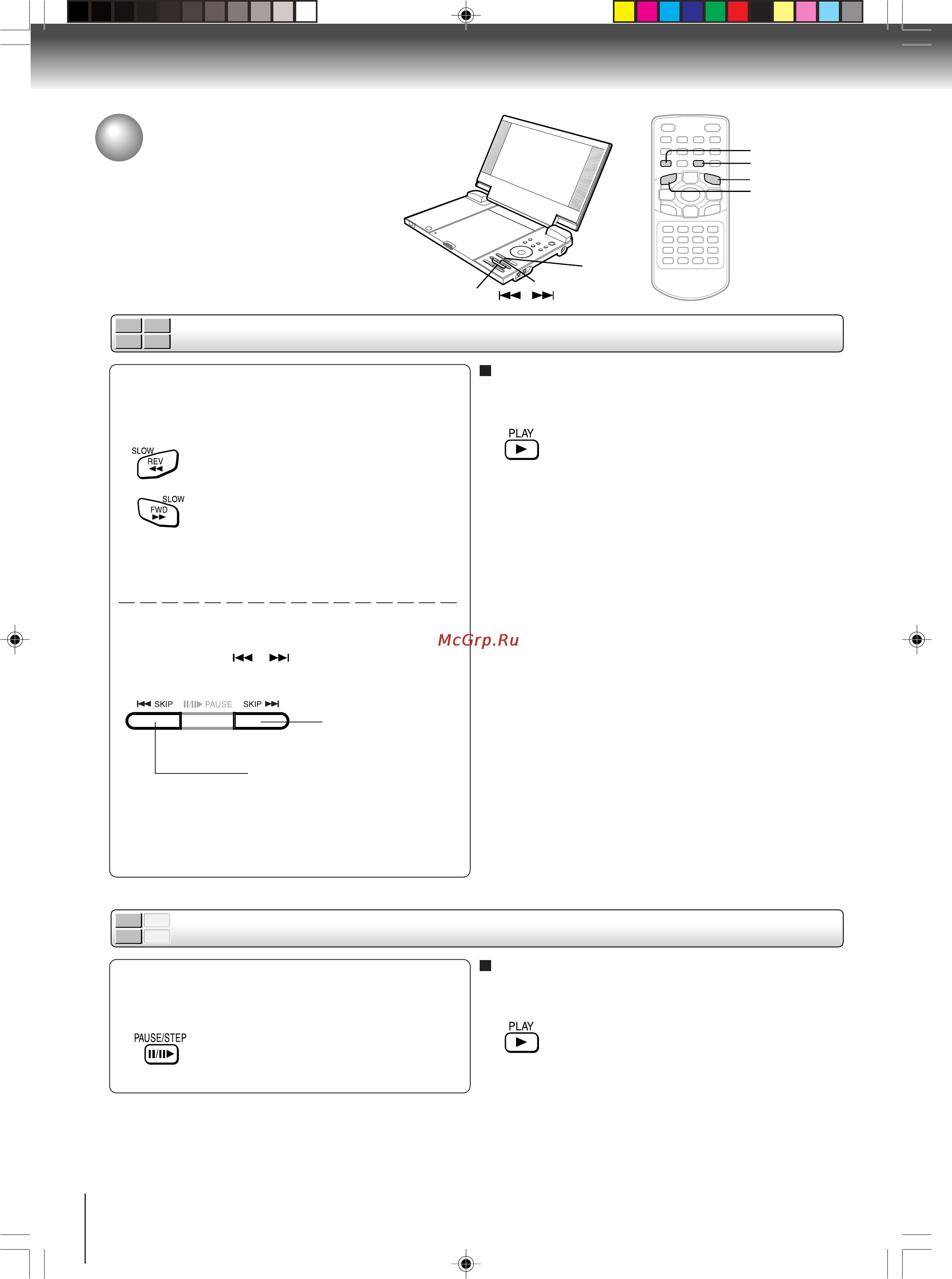 Toshiba SD-P2900 SR [22/72] Различной скоростью