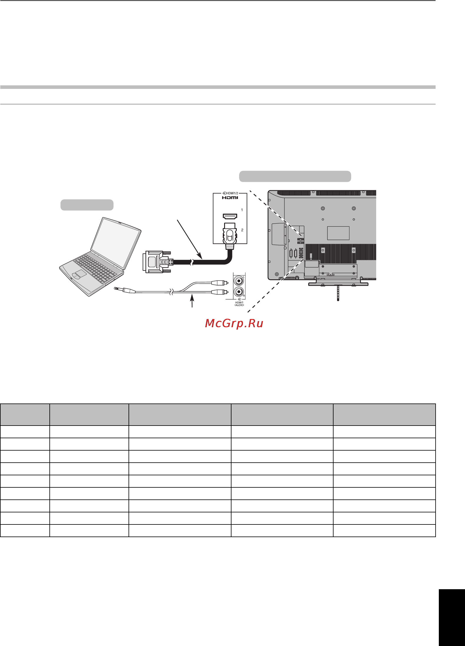 Toshiba 42 AV501 PR [9/32] Подключение компьютера