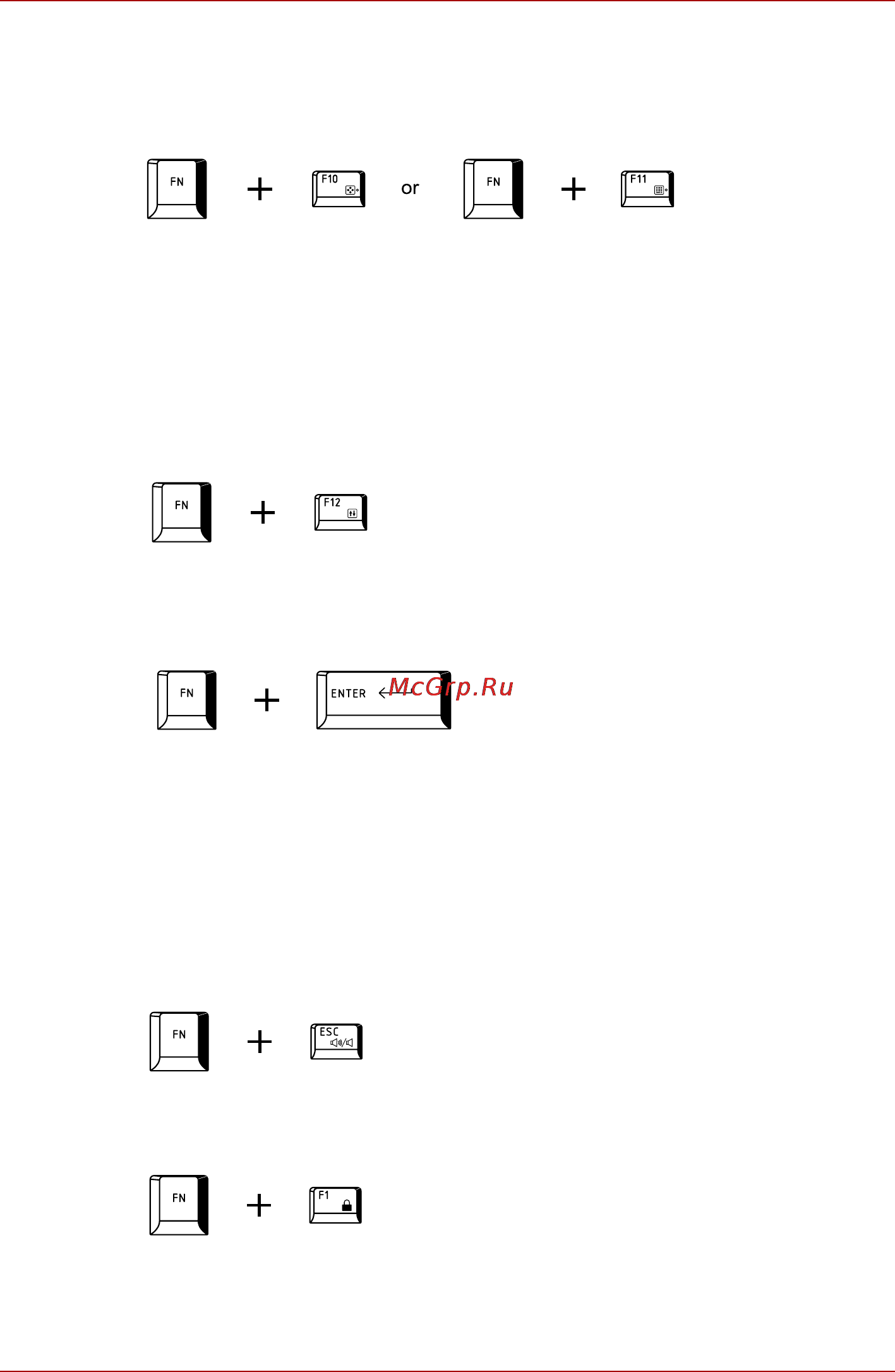 Toshiba Port R500-11C [129/242] Горячие клавиши