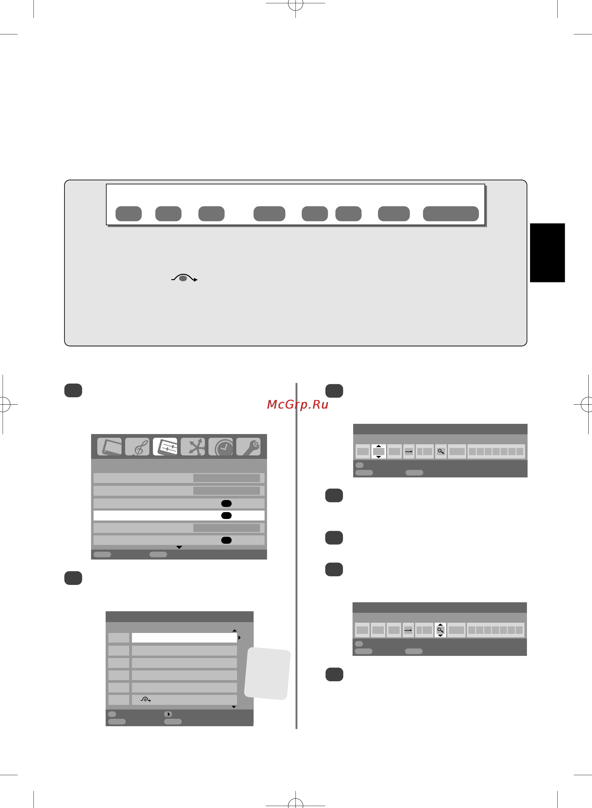 Toshiba 57 Z3030 DR [59/244] Analog kézi programozâs