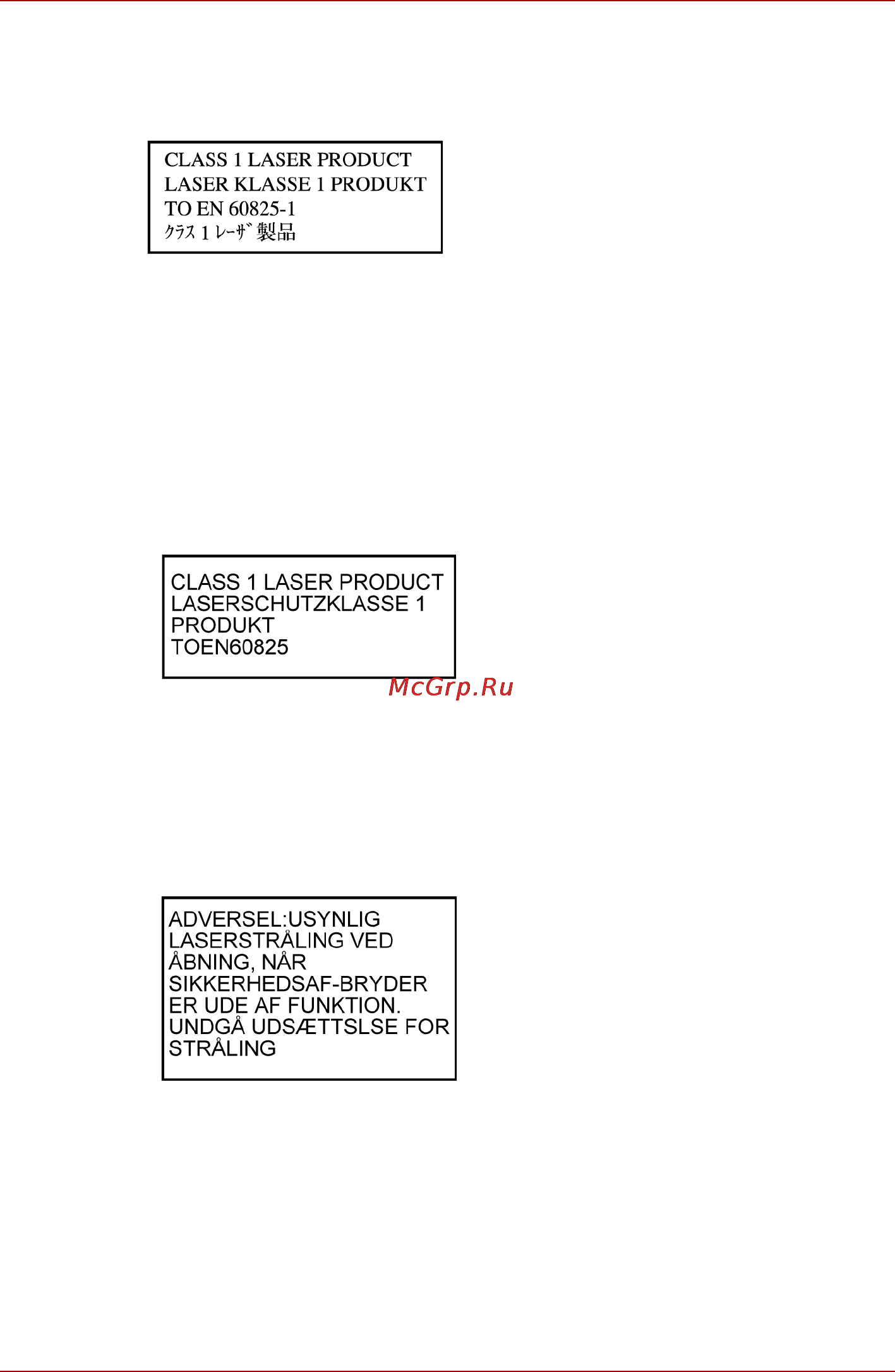 Toshiba Satellite L30-10X [10/176] Меры предосторожности по конкретным странам