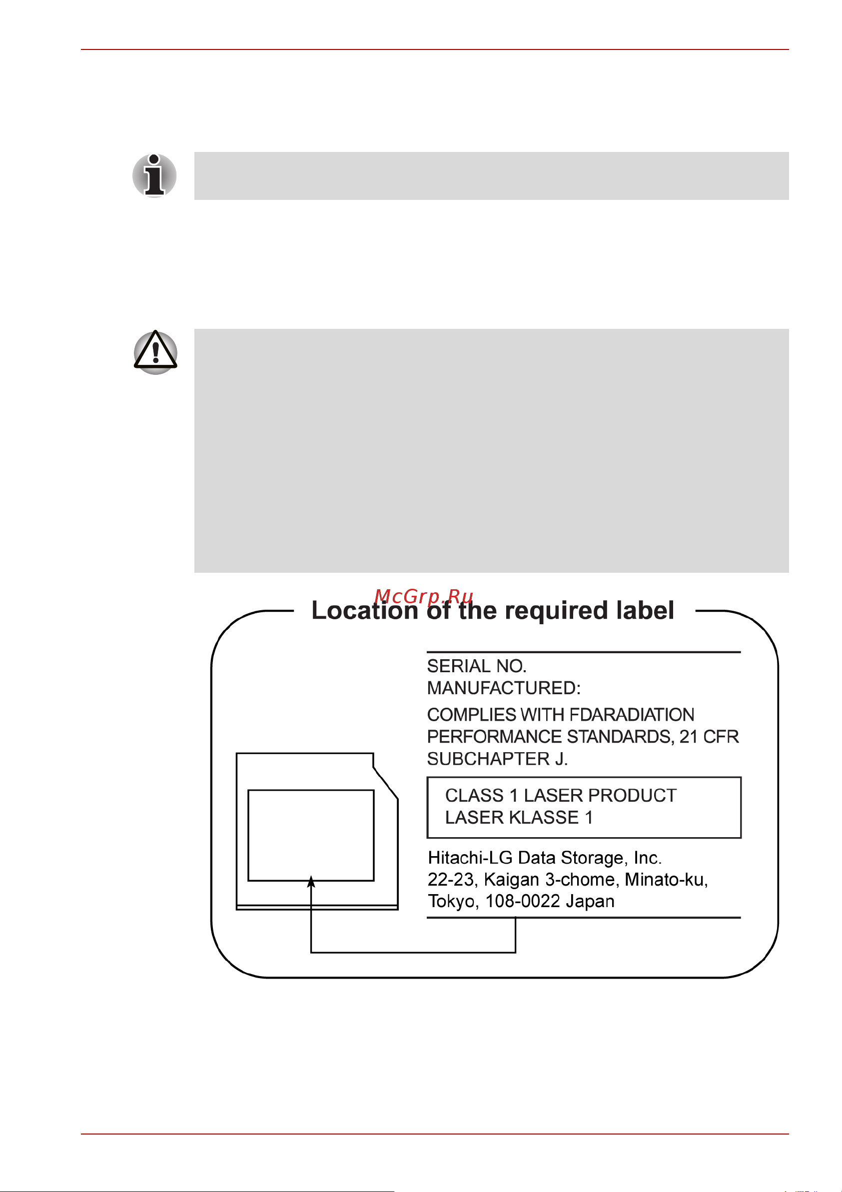 Toshiba Satellite P300-226 [9/207] Hitachi lg data storage
