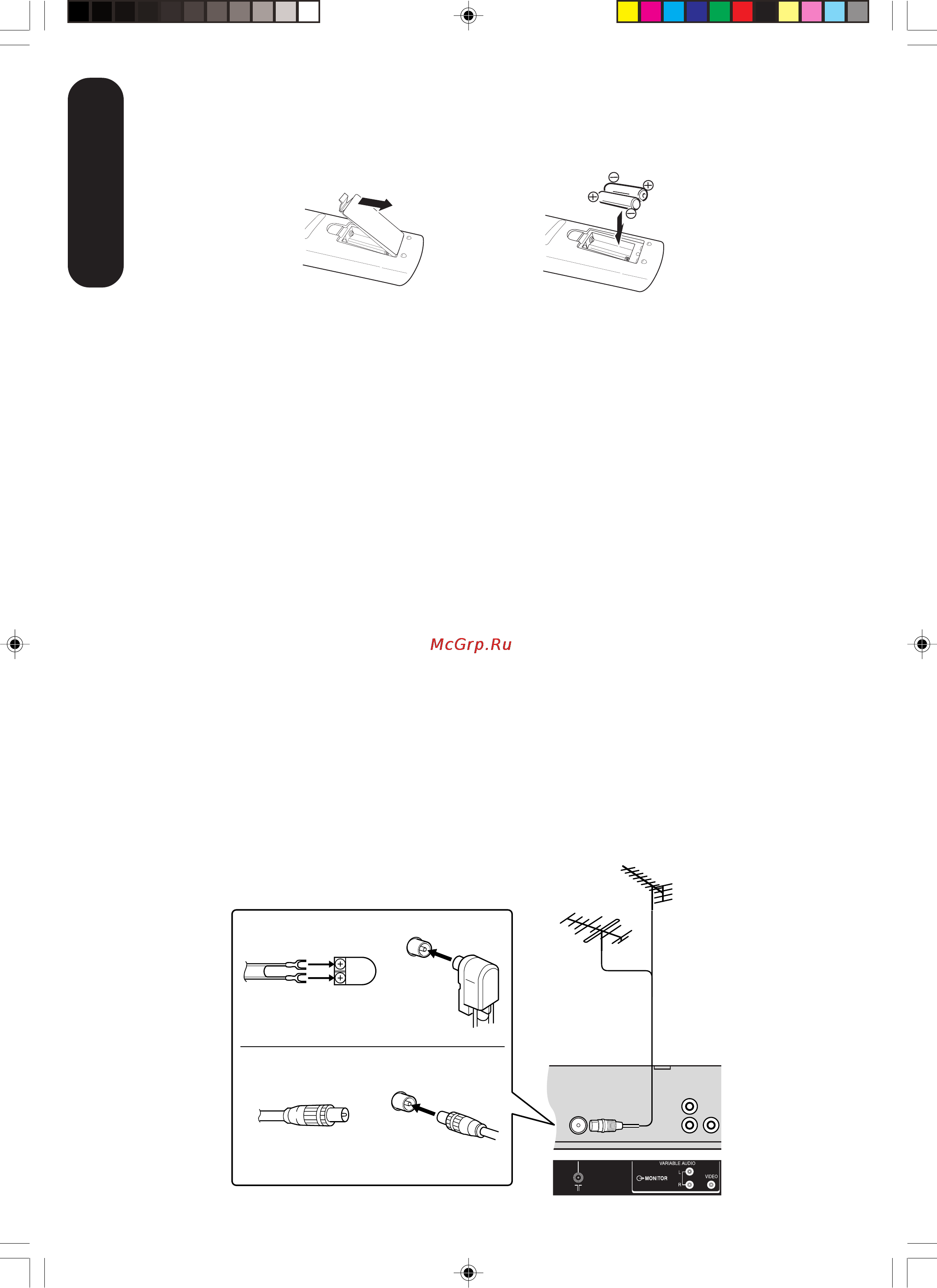 Toshiba 42 WP66 R [10/36] Подключение антенны