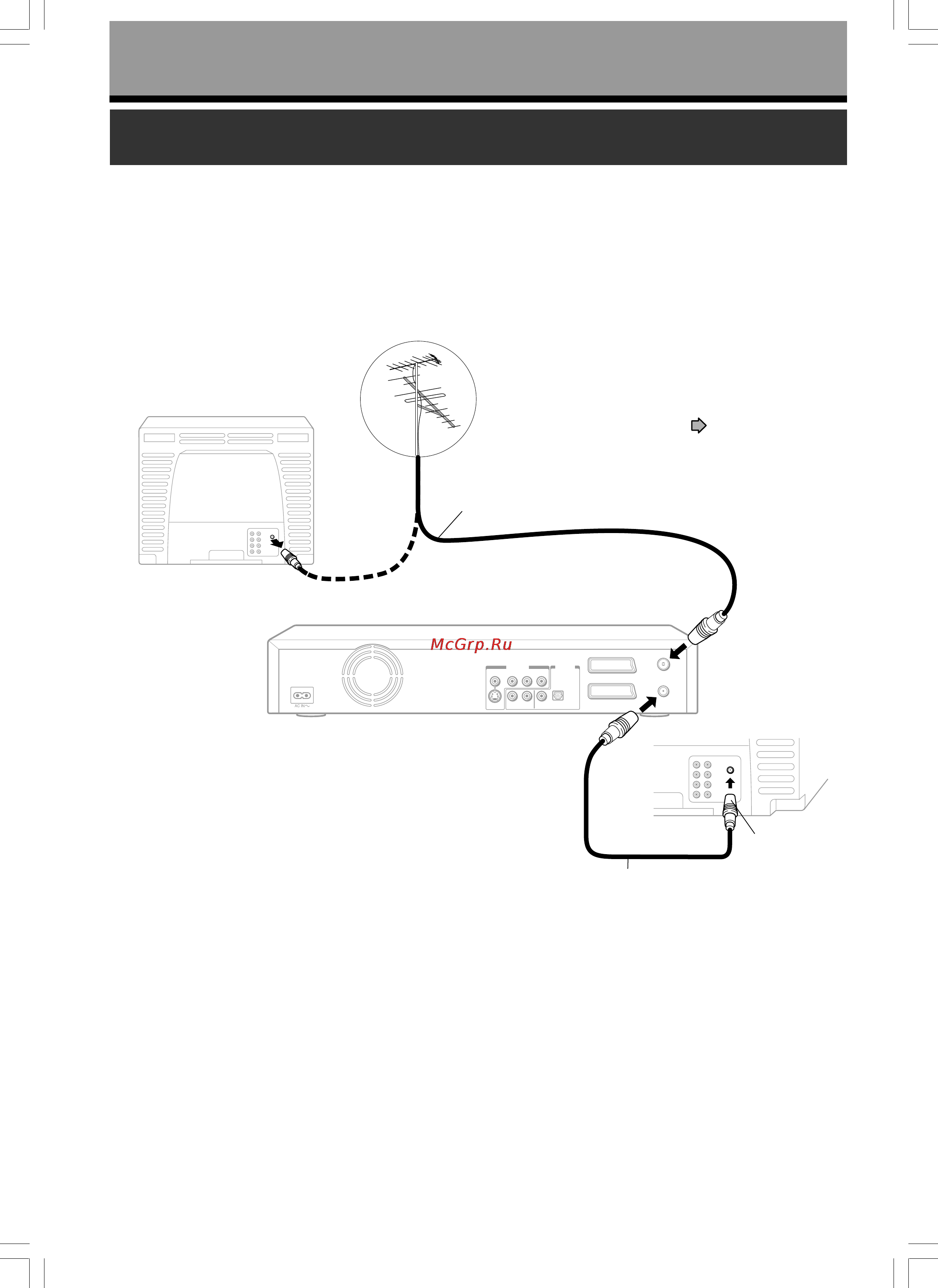 Toshiba D-R1-S/TG [14/56] Подключение антенны и тв