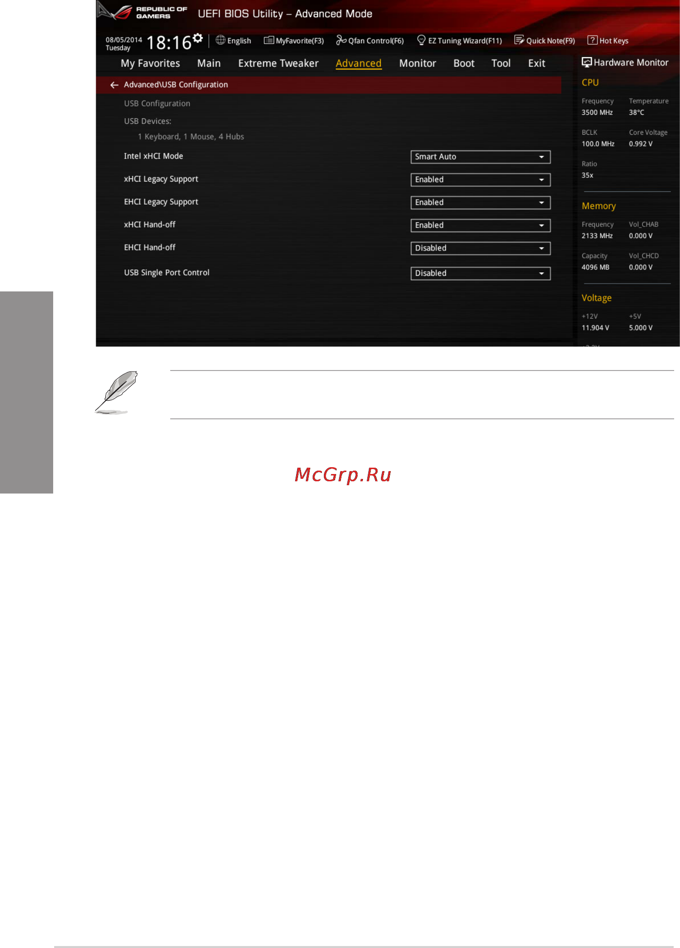 Asus rog rampage v extreme [124/230] Usb configuration